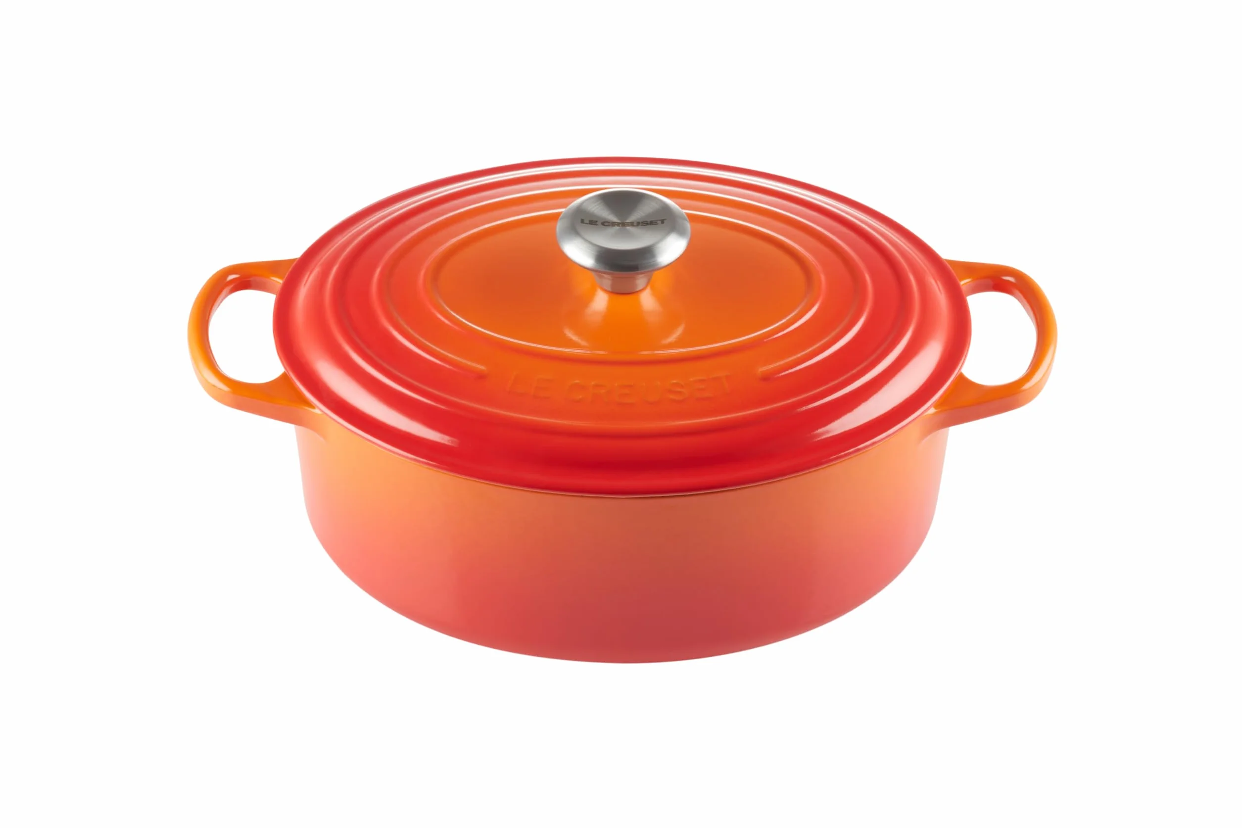 Le Creuset Cocotte en Fonte Émaillée Signature avec Couvercle, 29 cm, Ovale, 4,7 L, 4,675 kg, Volcanique, 21178290902430