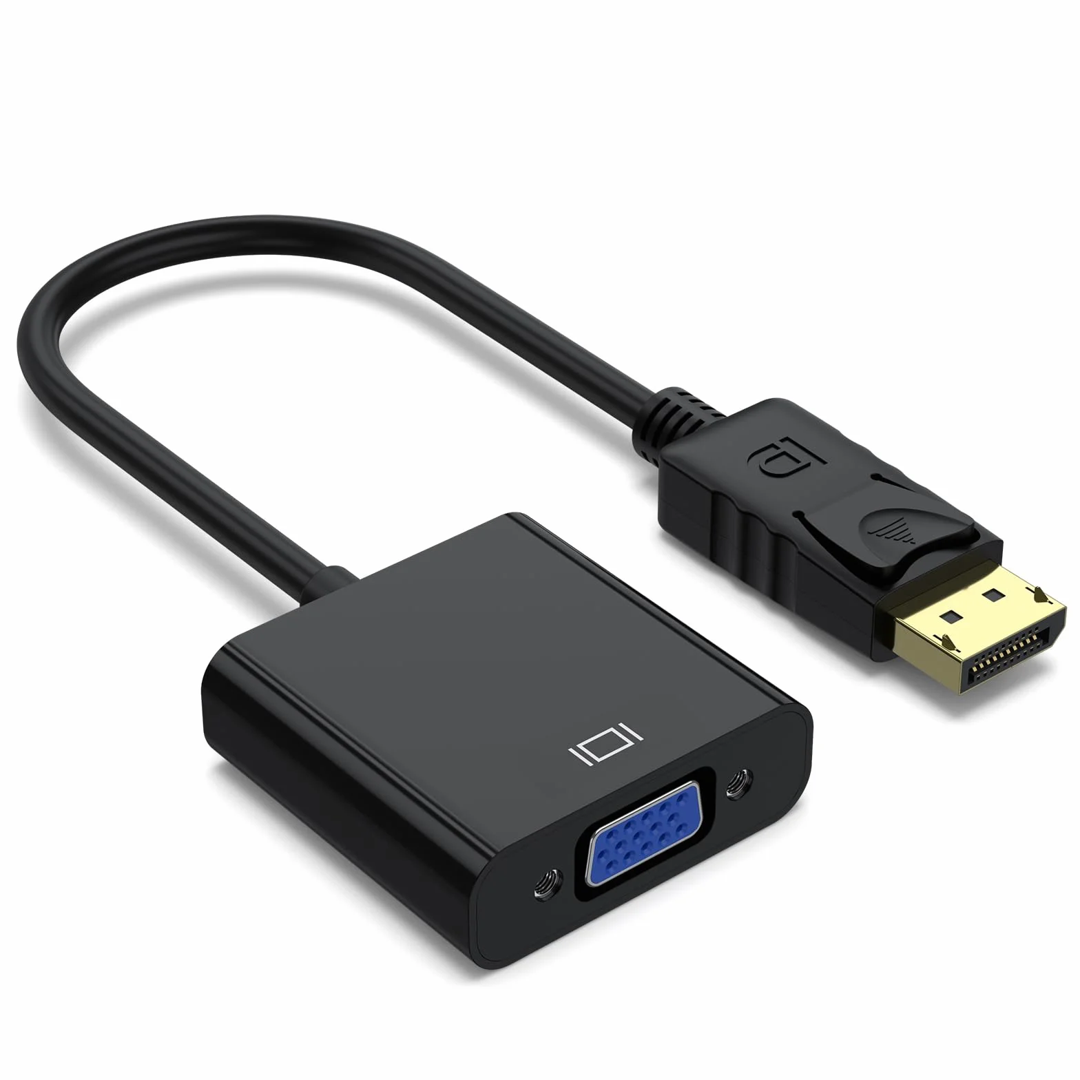 AK Wyświetlacz na adapter VGA (wtyczka na gniazdo), jednokierunkowy DP na VGA konwerter do komputera