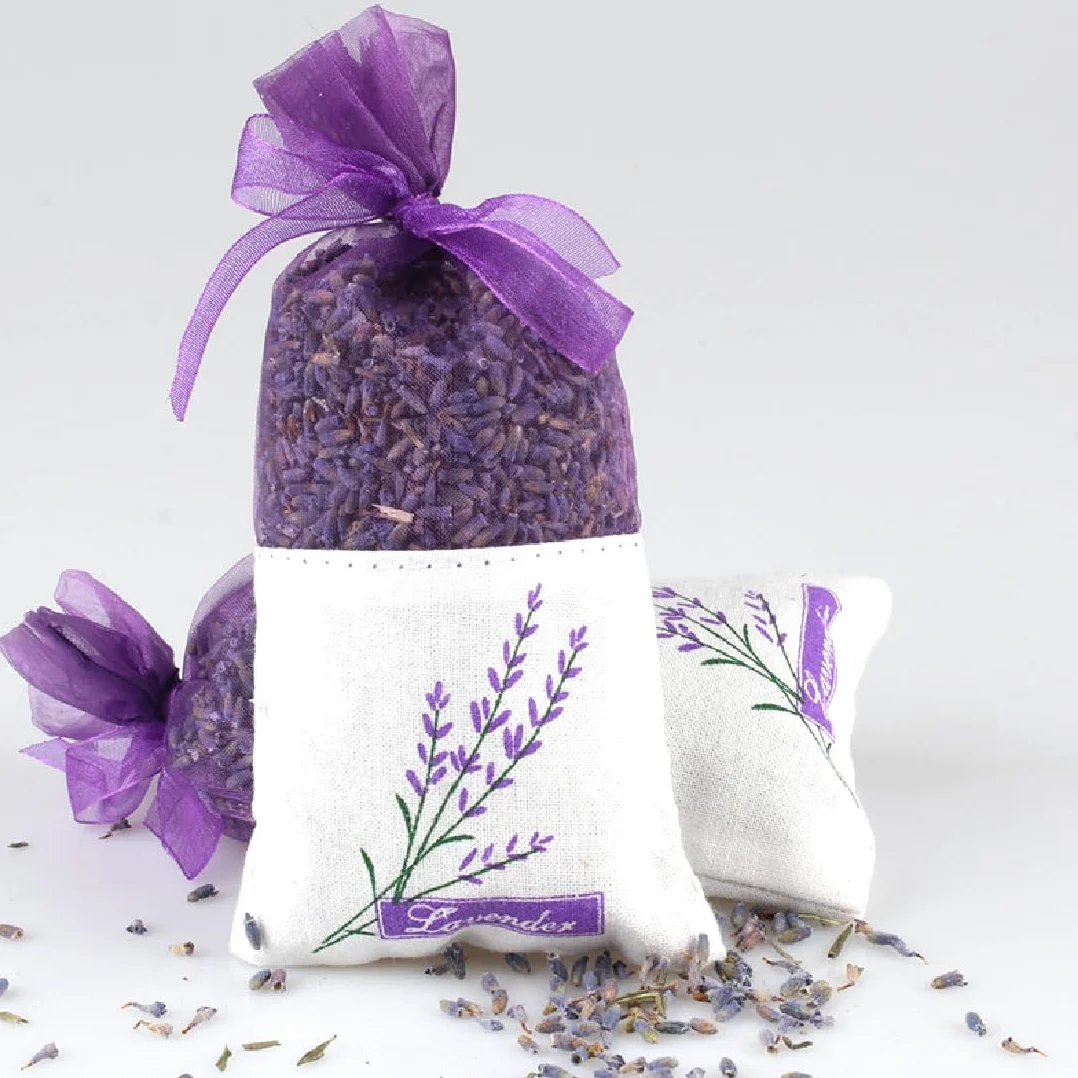 Sachet Tissu Pochettes Parfumés pour Lavande en Vrac, 12 Pièces, Sac Vide