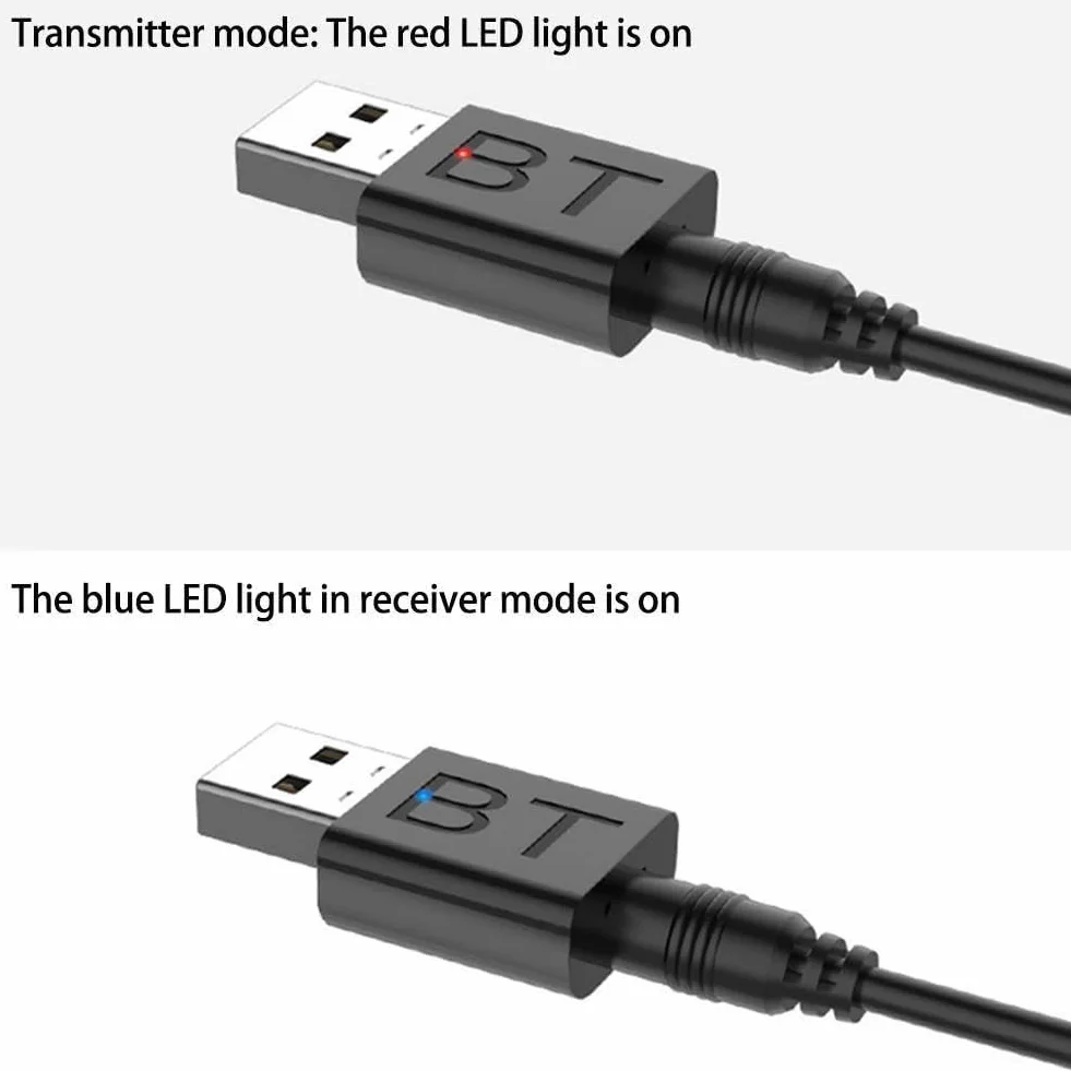 Odbiornik nadajnika USB Bluetooth 5.0, mini adapter audio, USB Bluetooth Bluetooth nadajnik odbiornik 5.0 samochód