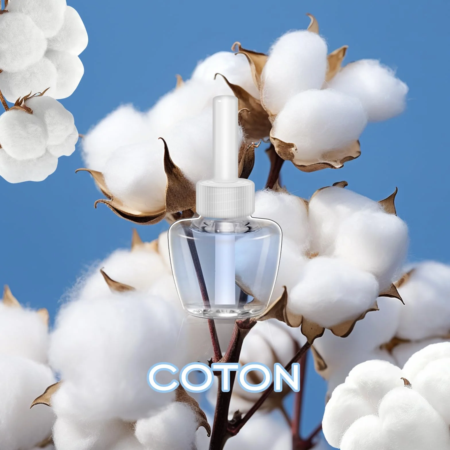 SCENTORINI Recharge pour Diffuseur d'Ambiance Parfum Pur Coton 19ML x6 Air Wick Glade