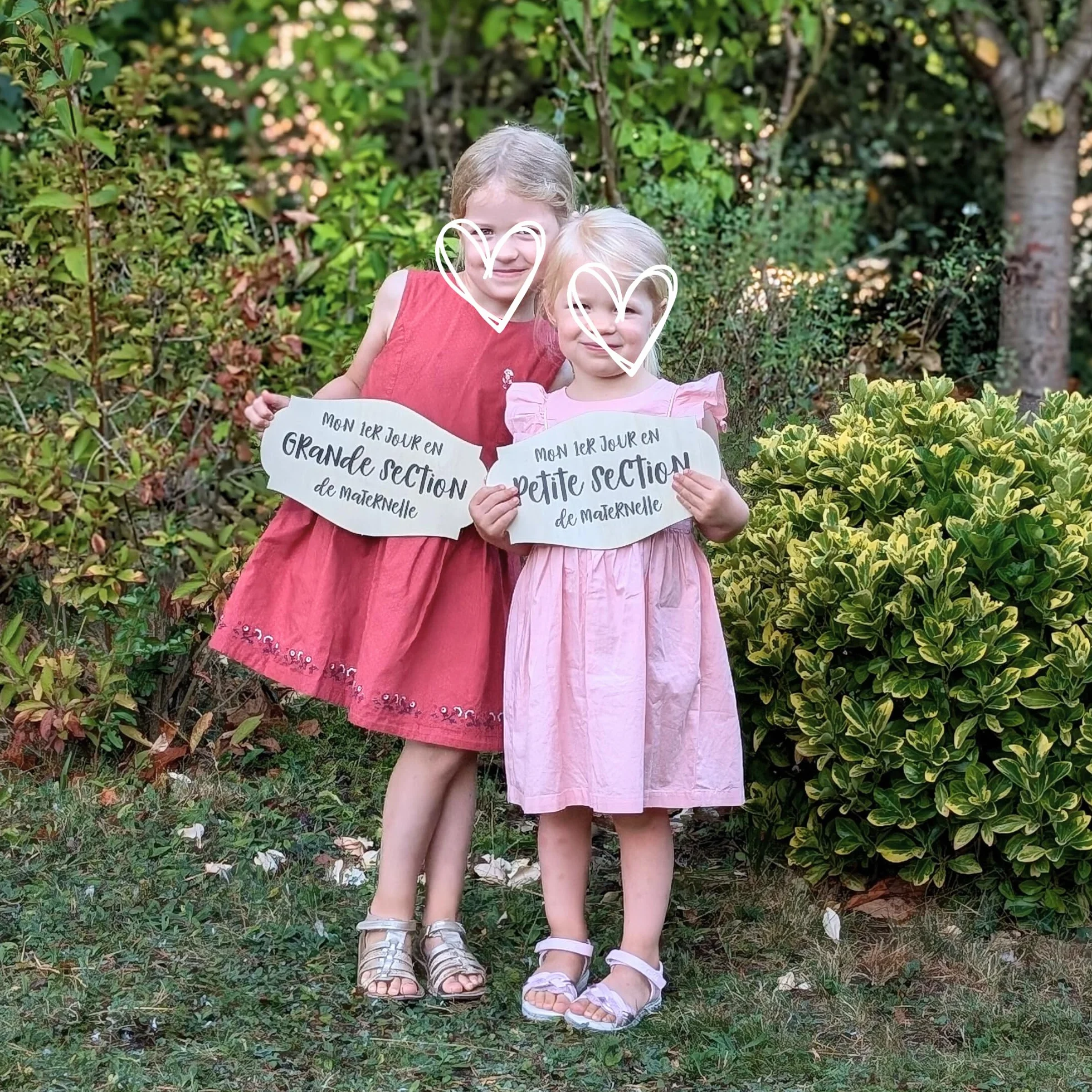 Pancarte 1er dernier jour d'école - Accessoire photo rentrée scolaire - Carte étape école