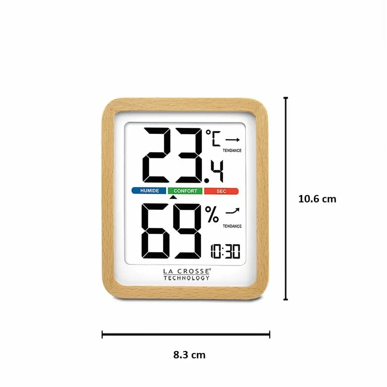La Crosse Technology WS6281 Station Thermo-Hygro Finition bois