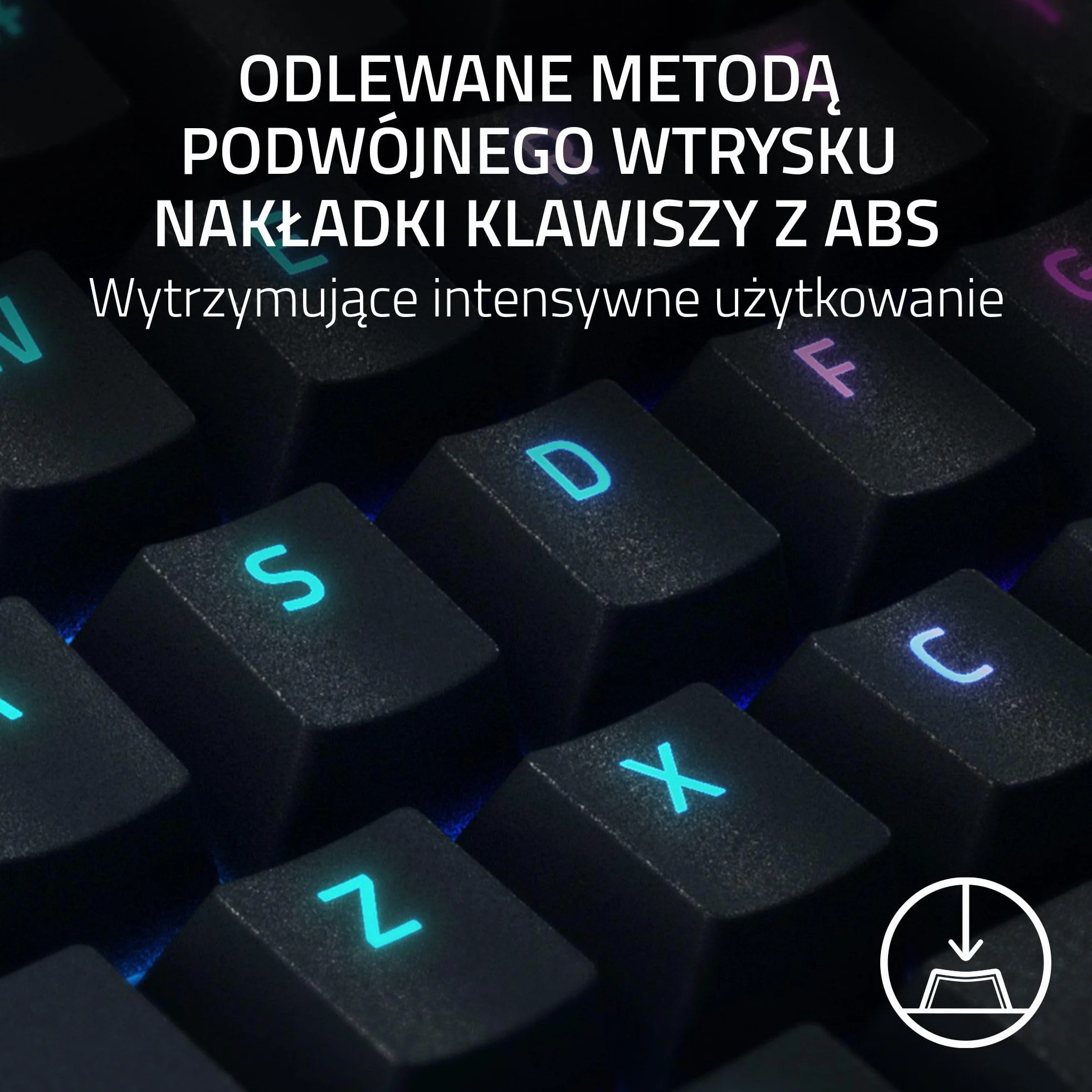 Razer BlackWidow V4, Razer GREEN Clicky Gen-3, USB, US (RZ03-04690100-R3M1)