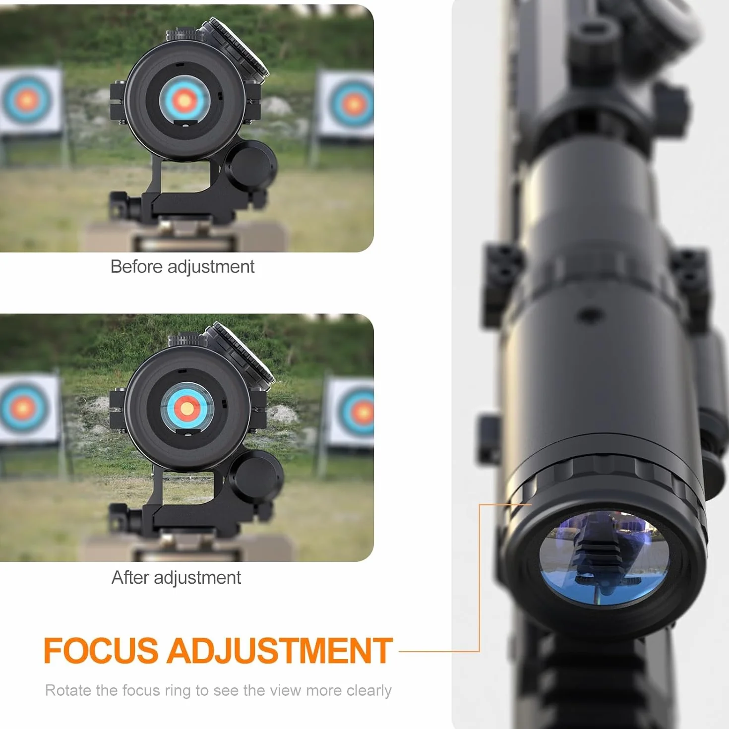 Feyachi M57 1,5-5X Red Dot Lupa i RS-30 Luneta 2 MOA Red Dot Sight z bocznym montażem pasuje do szyn 21 mm/22 mm