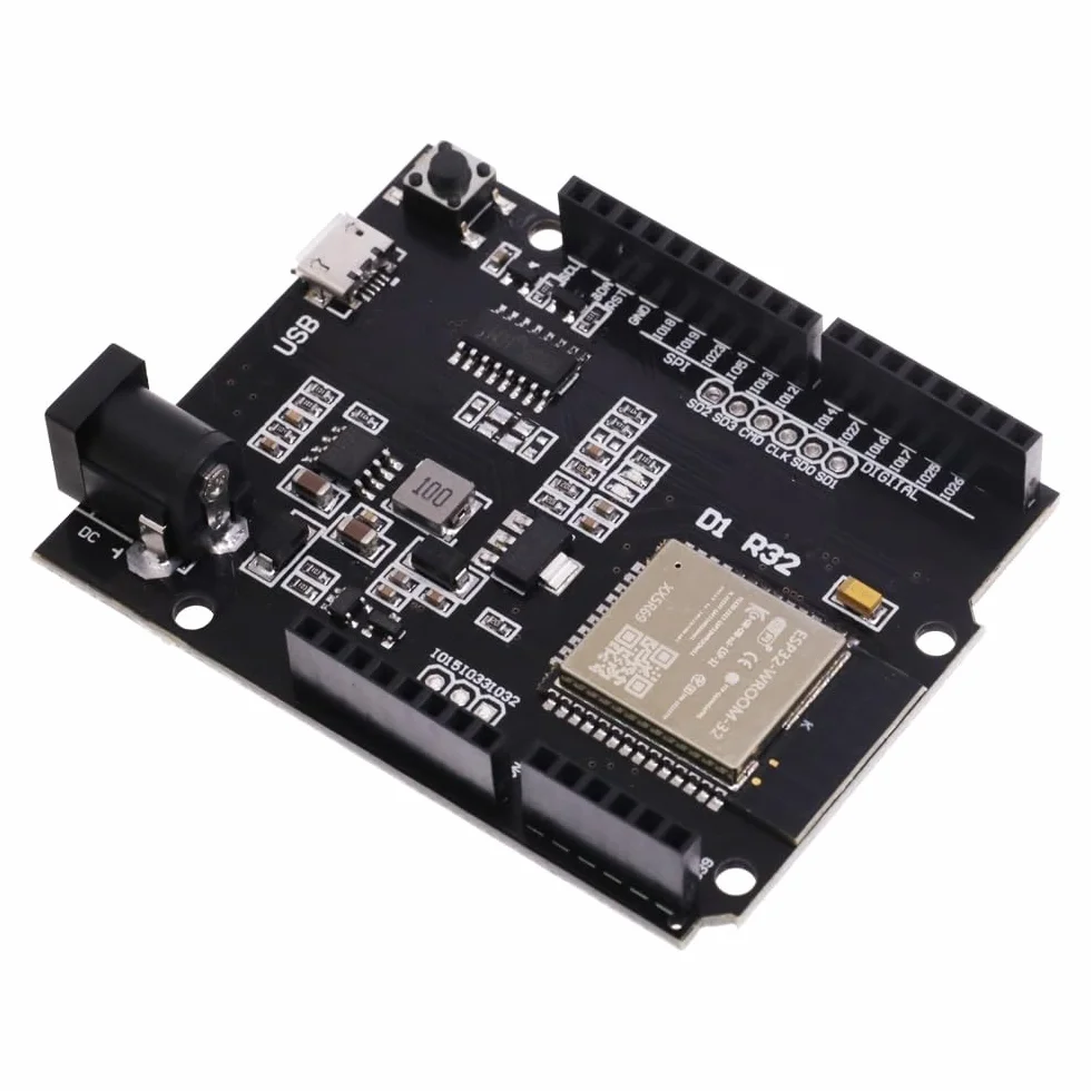 DollaTek UNO R3 ESP32 Carte de développement CH340G WiFi Bluetooth 4 Mo Flash DC 5V-12V Micro USB