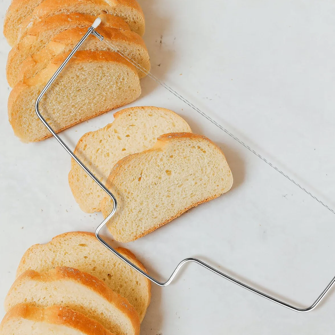 Jagowa Coupe-gâteau professionnel en acier inoxydable - Trancheuse à double fil réglable