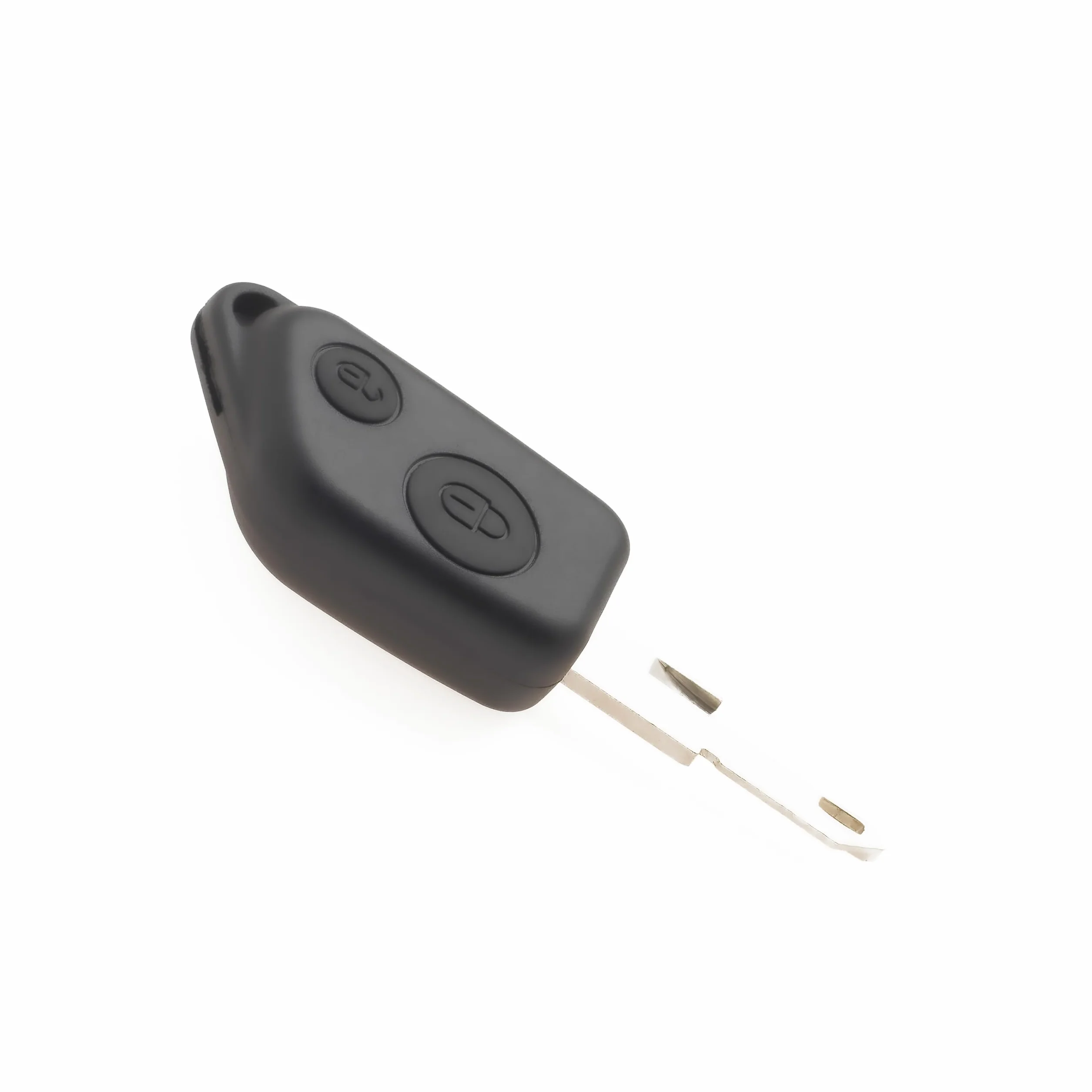JONGO® Etui na klucze z ostrzem kompatybilne z Peugeot 306 | Pilot z 2 przyciskami | Obudowa bez elektroniki | Zamiennik Auto z pustym ostrzem | Nie jest kompatybilny z infra-Red