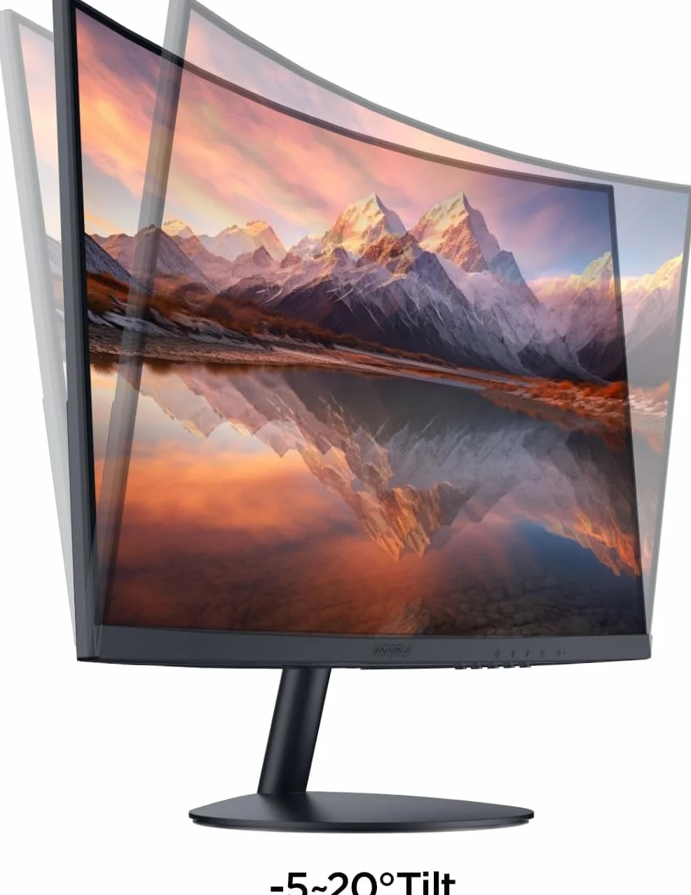 KOORUI Écran PC Incurvé 23.6 Pouces VA FHD 1500R 100Hz HDMI VGA Noir