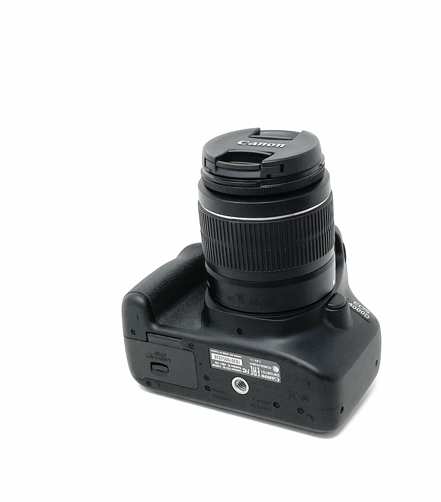Canon EOS 4000D DSLR Camera and EF-S 18-55 mm f/3.5-5.6 III Lens - Black GB