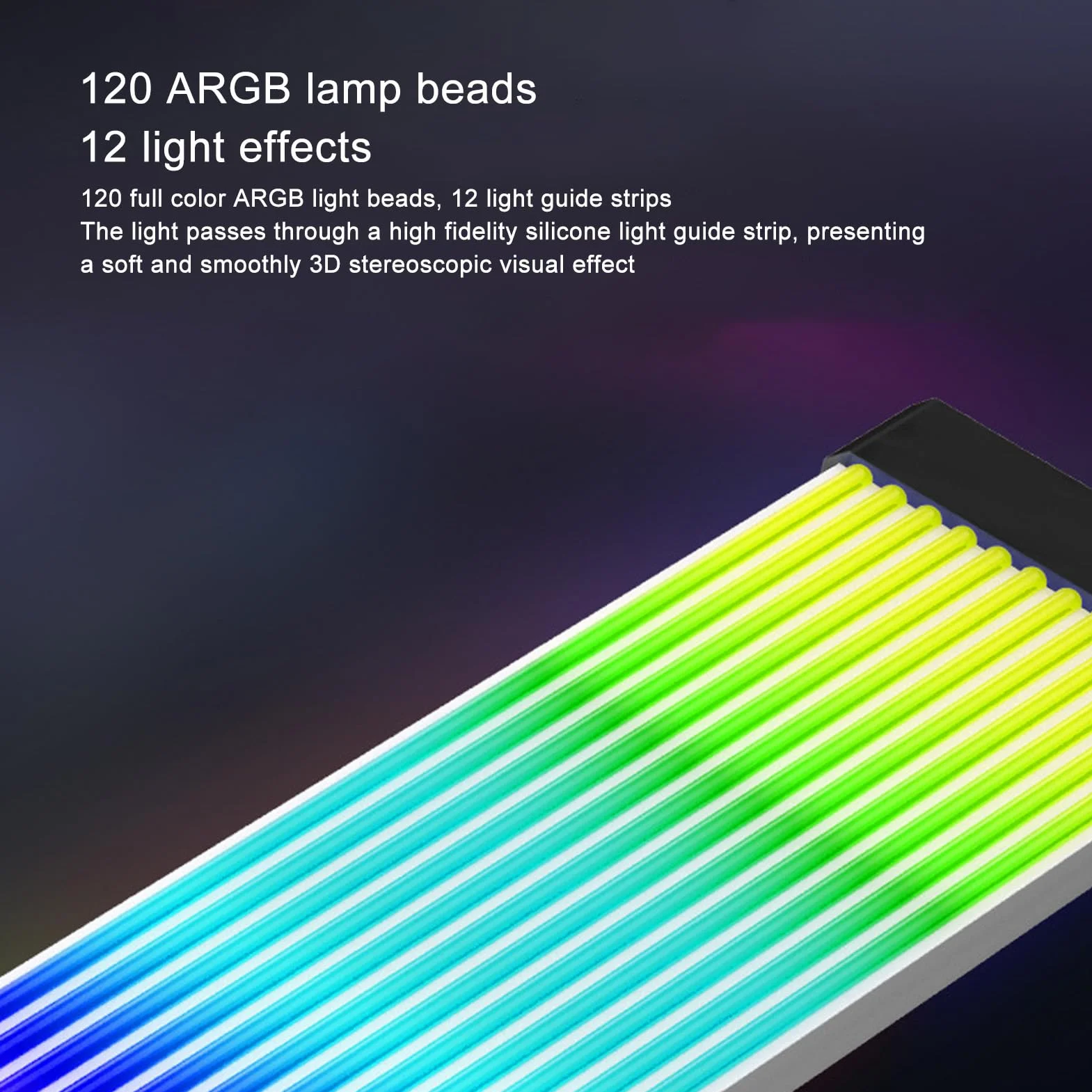 Kabel Zasilacza ARGB, Kabel ARGB PC do Przedłużacza Zasilania Płyty Głównej, 5V 3-pinowy, Zginany Silikonowy Przedłużacz Zasilania ARGB do Procesora (X8 Flat (dla pojedynczego