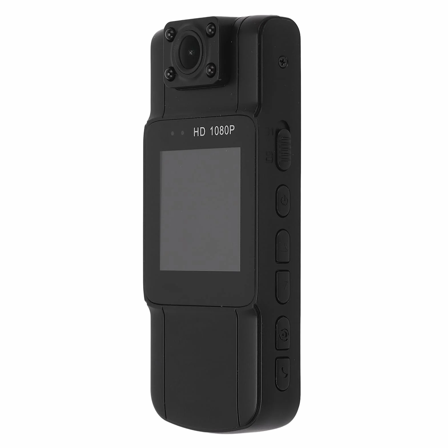Rejestrator Wideo z kamerą na Ciele, Obrotowa Mini Kamera z kamerą 128 GB z Noktowizorem, Poręczna Kamera Policyjna do Uprawiania Sportu, Organów ścigania, Ochroniarza