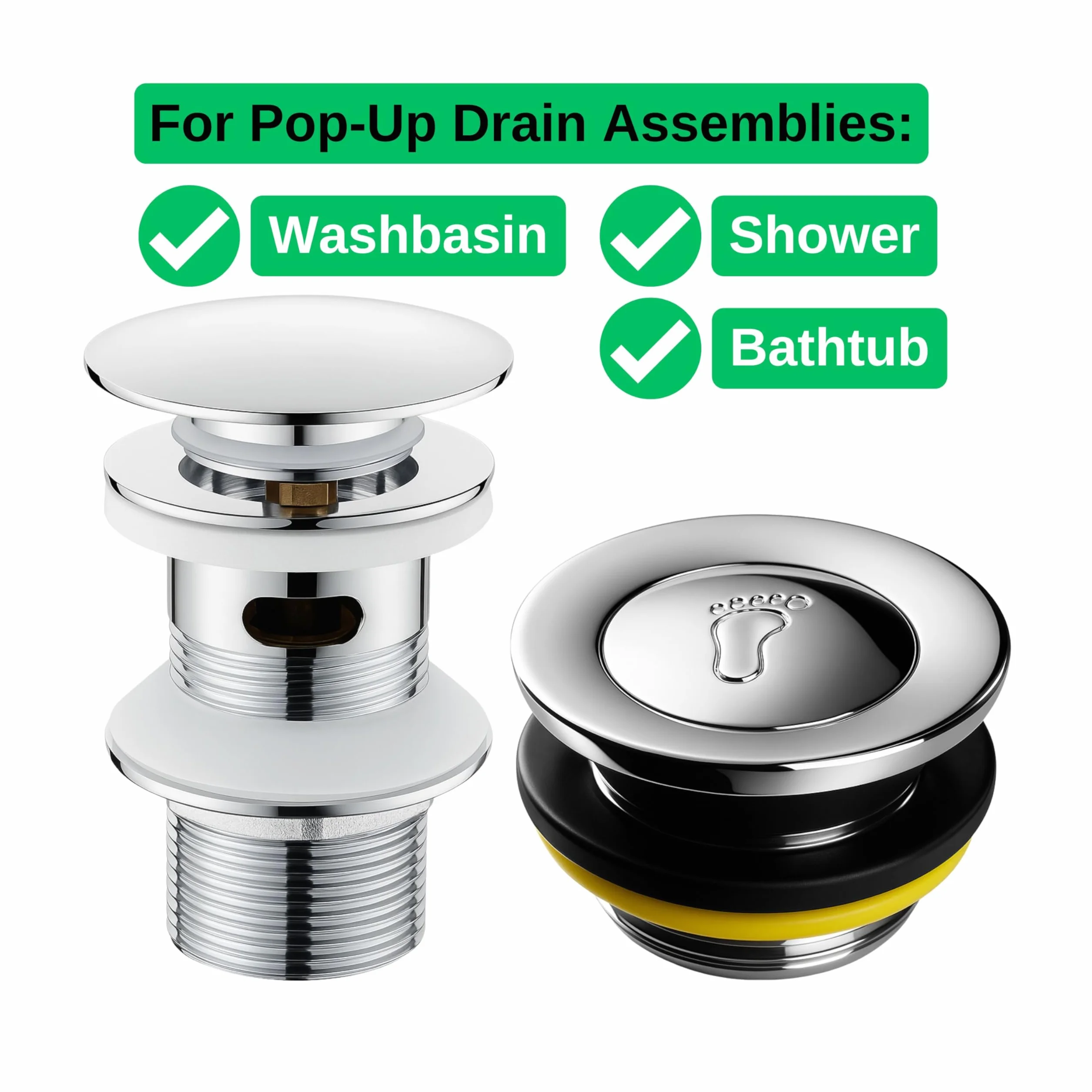 Pop Up vidage tourillon de rechange laiton H 58 mm x 28 mm ressort fort