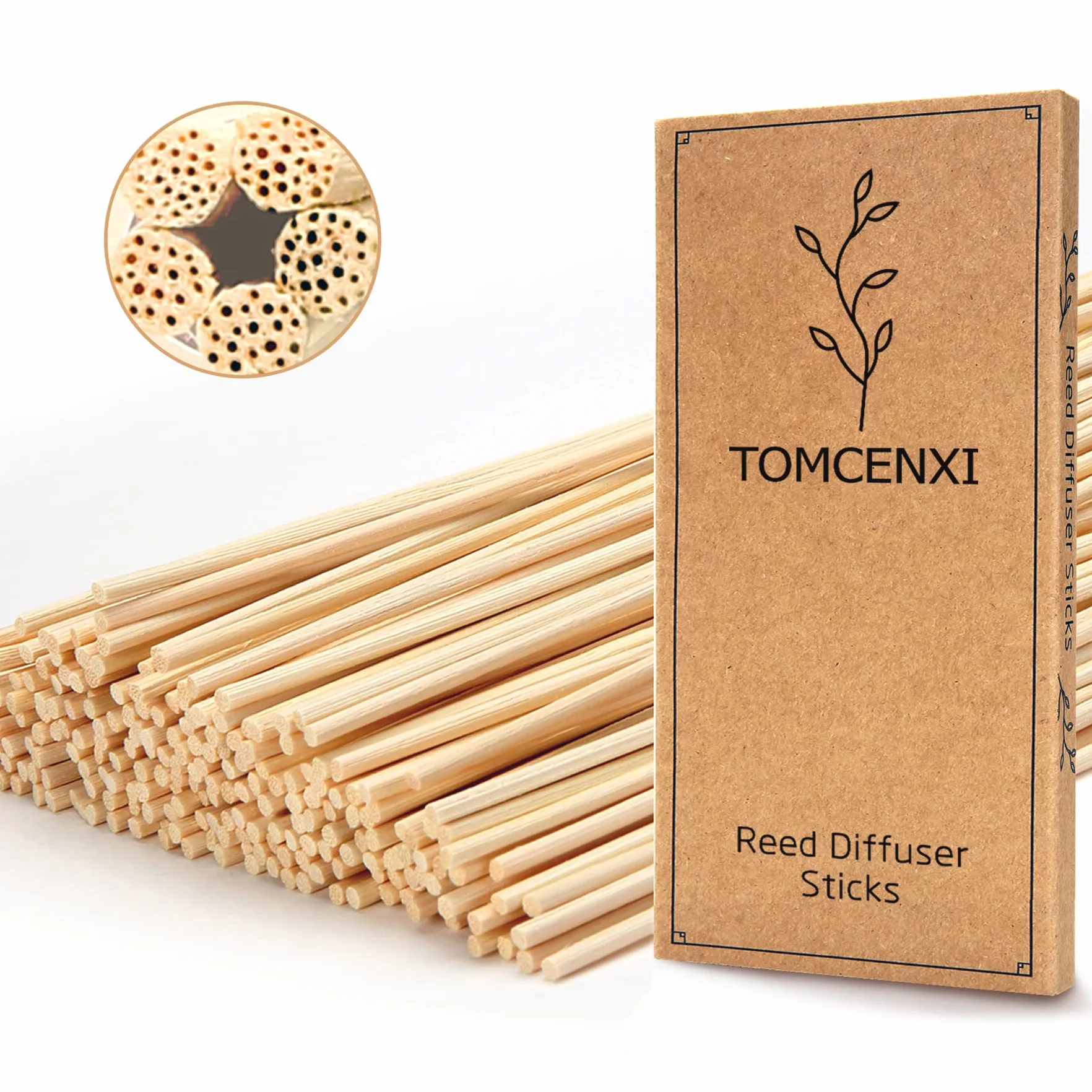 Bâtons de Diffuseur de Roseaux 19 cm Rechange pour Diffuseur d'Arôme d'Huile Essentielle Maison