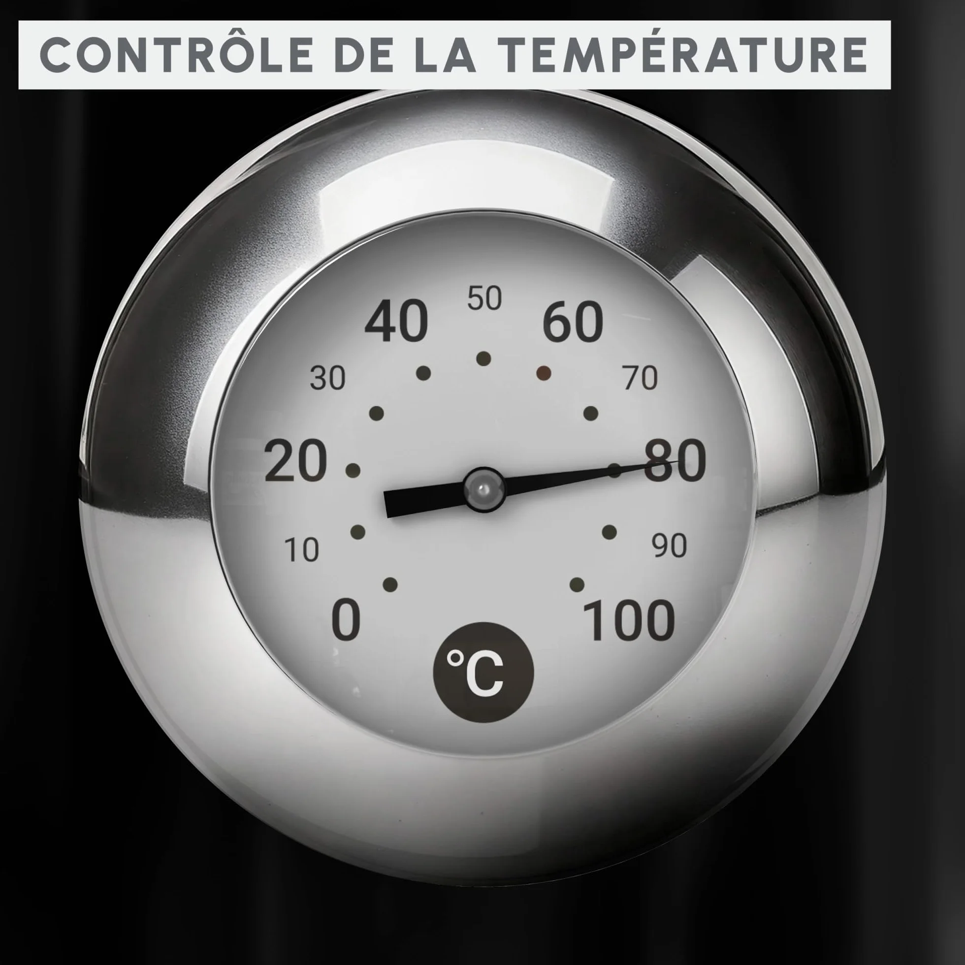 Moulinex Soleil, Bouilloire électrique 1,7L, Contrôle de la température, 2400W, Deux fenêtres de niveau d'eau, Noir, BY3558E0