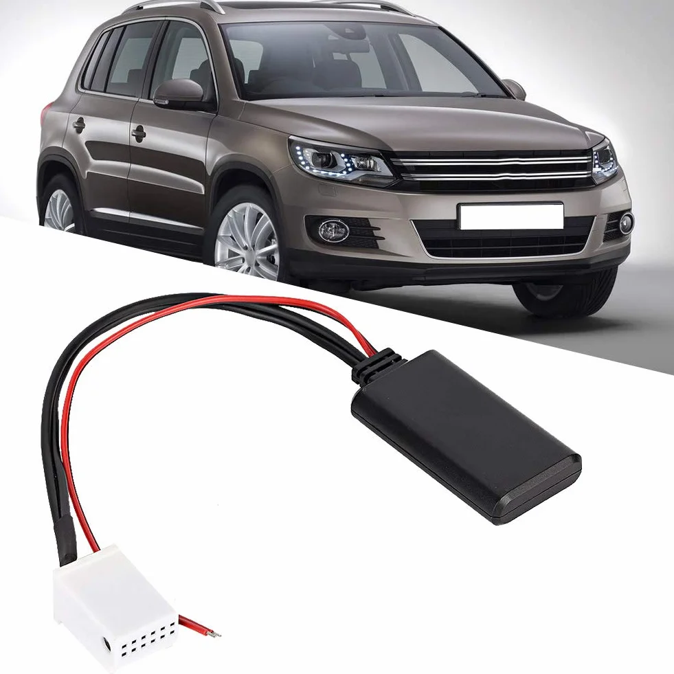 Samochodowy moduł AUX Bluetooth 12 V 12-pinowy samochodowy adapter AUX Bluetooth pasuje do MCD RNS 510 RCD 200 210 300 310 500 510