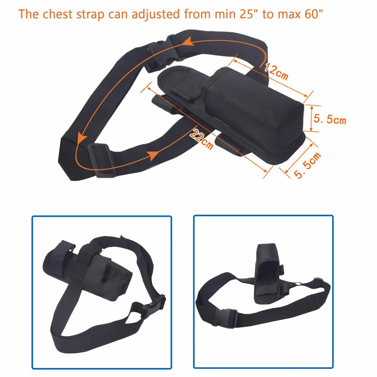 Sangle de Support de Parapluie Mains Libres pour Sac à Dos, Support Portable s'adapte aux Parapluies Pliants