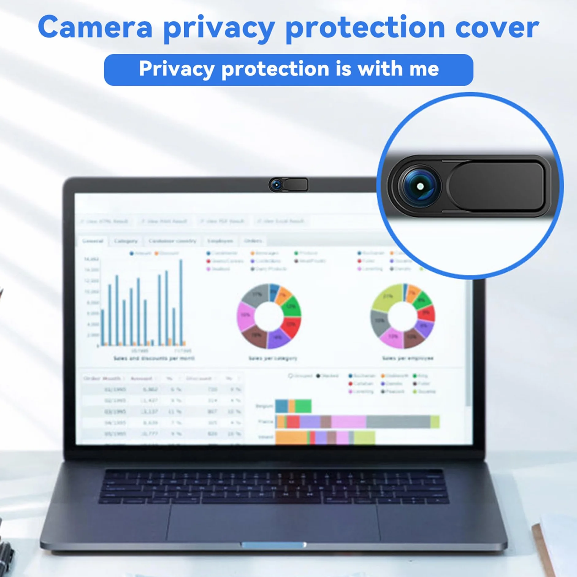 Osłona kamery internetowej, 6 sztuk, osłona kamery internetowej, osłona na telefon komórkowy, osłona kamery internetowej do laptopa, MacBook Pro, MacBook Air, iPad Air, tabletu, Mac, PC, smartfona