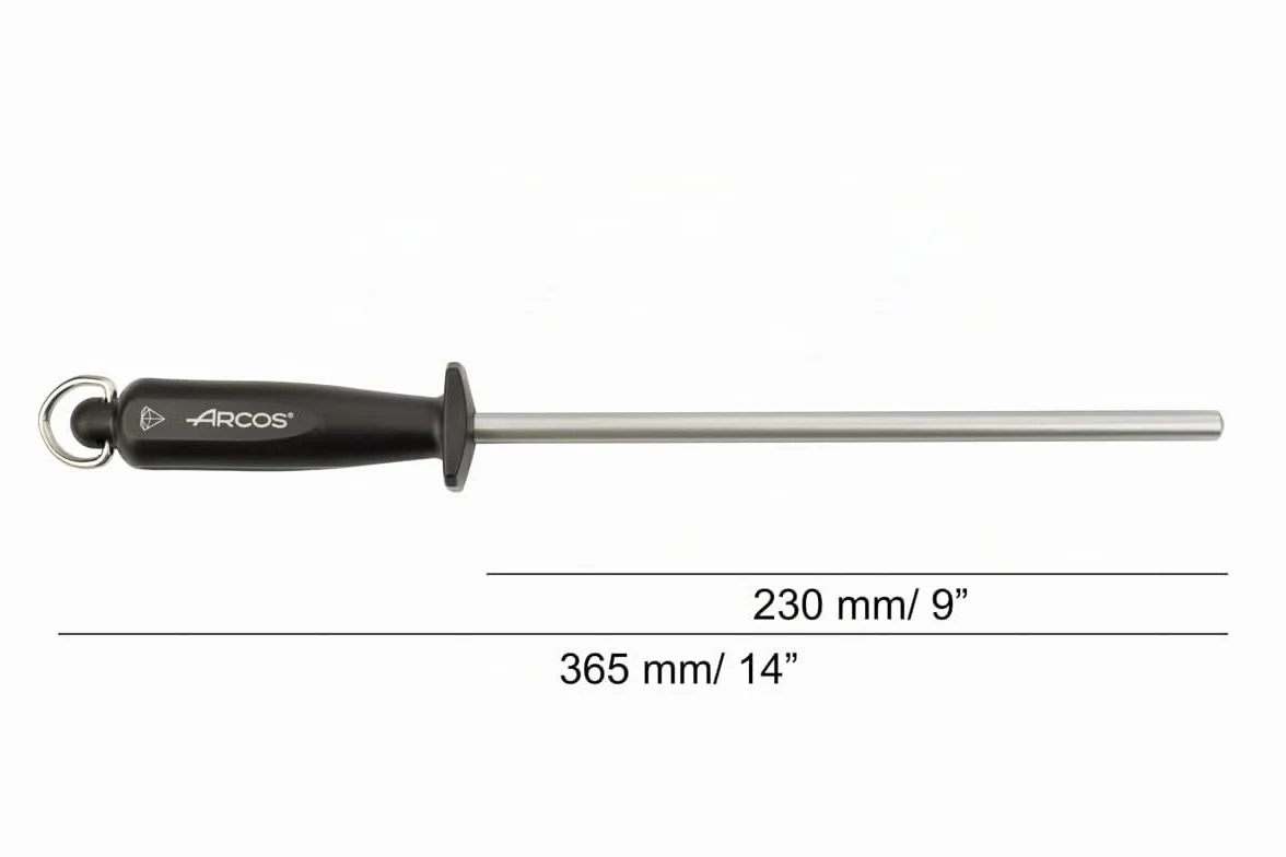 Arcos Aiguiseur Manuel de Couteaux Acier Carbone et Diamant 230mm Noir