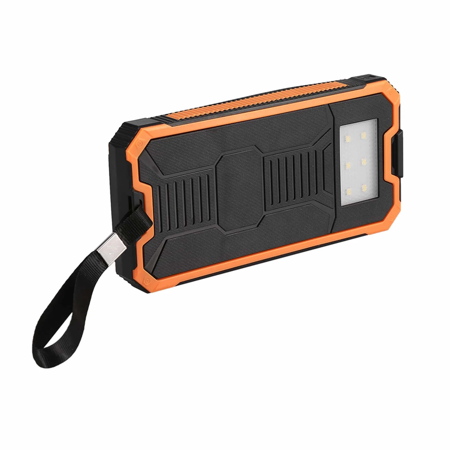 GOWENIC Mobilny Power Bank Przenośny 20000 MAh Szybkie ładowanie Podwójny Zestaw USB DIY do zajęć na świeżym Powietrzu (ORANGE)