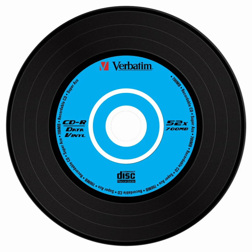 Verbatim Data Vinyl CD-R 700 Mo 52x Boîtier CD étroit