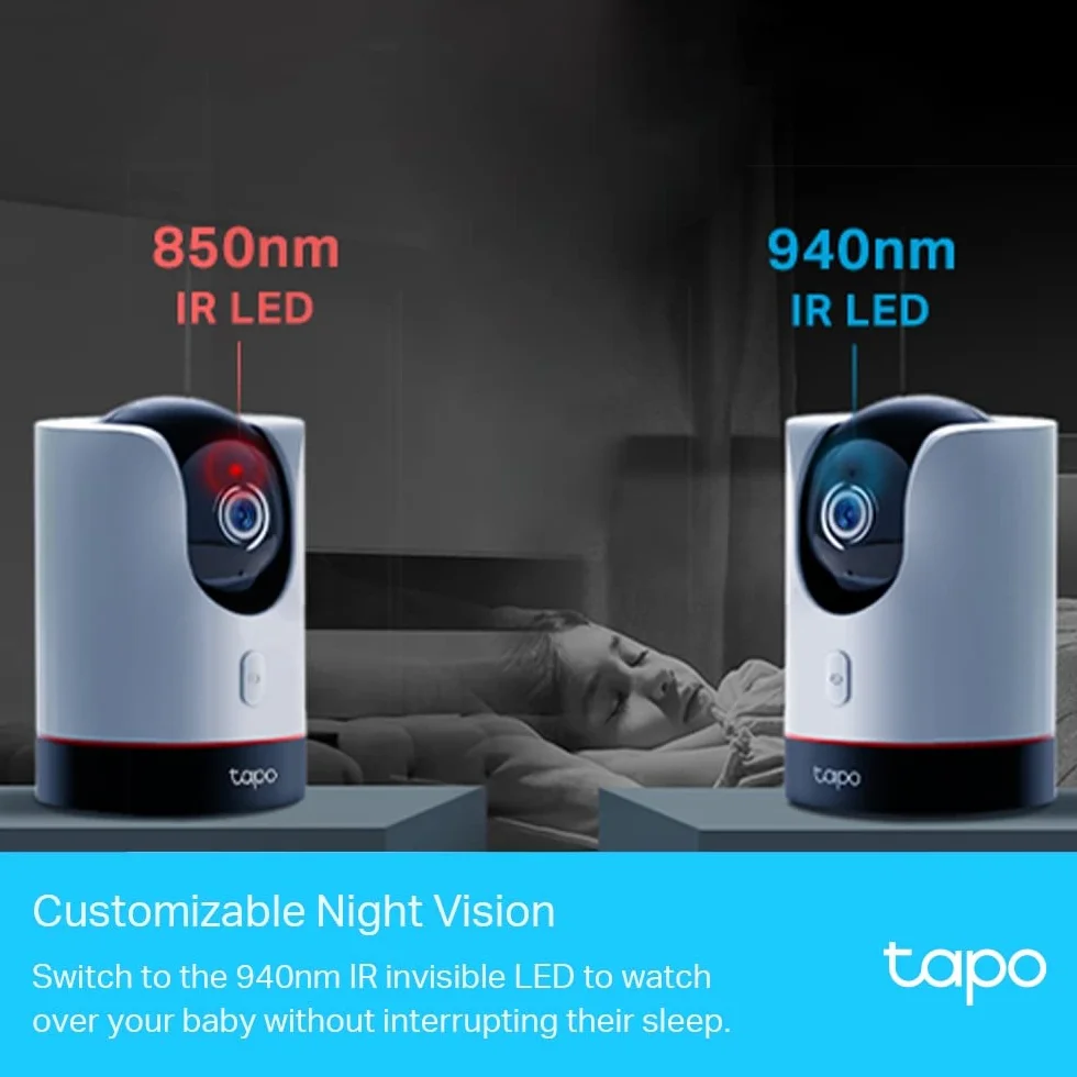 Tapo C225 1770500074 Kamera Wewnętrzna, Biały/Czarny, 2K QHD