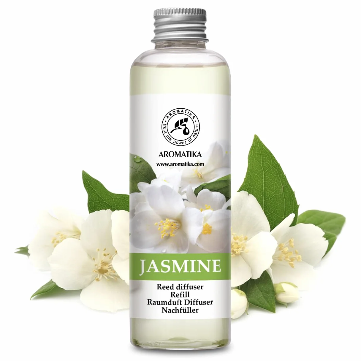 Diffuseurs de Parfum Jasmin 200 ml - Arôme Floral - Desodorisant Maison - Aromathérapie