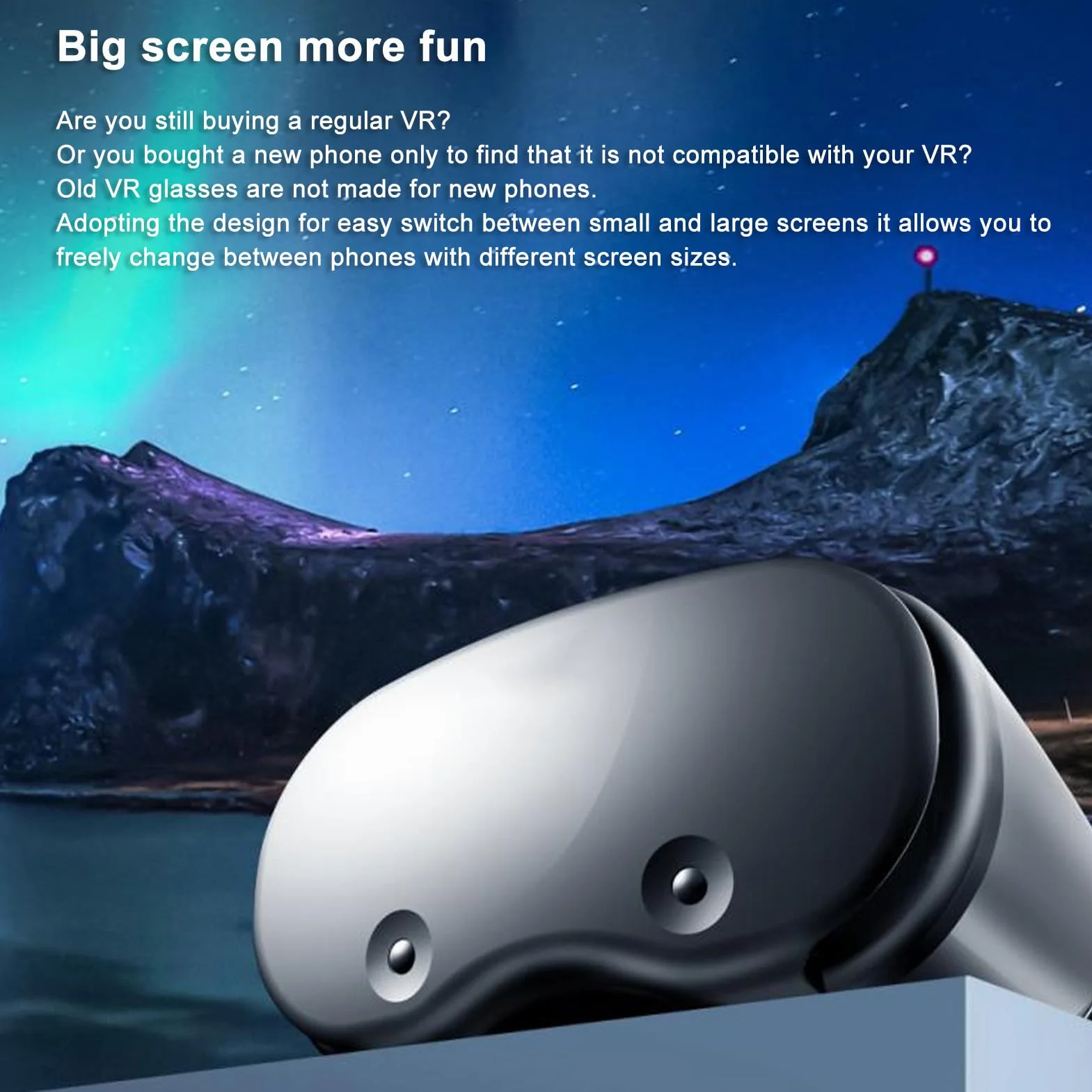 Zestaw Słuchawkowy VR do Wirtualnej Rzeczywistości Okulary 3D Gogle VR Kask 3D do Wirtualnej Rzeczywistości 5–7 Cali do Telewizora, Filmów Telefonicznych, Edukacji i Gier Wideo
