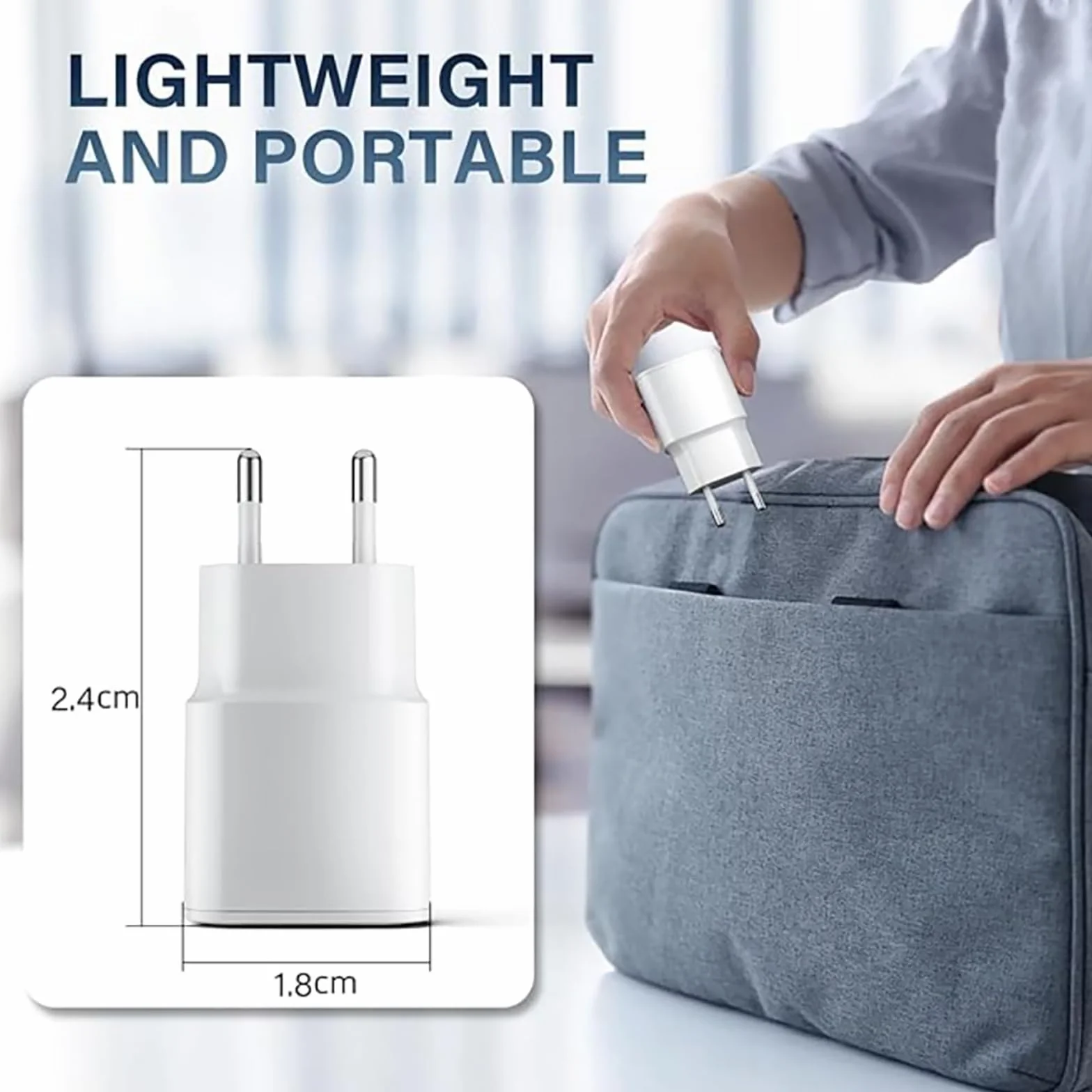Chargeur USB C 25W Rapide Secteur Mural Alimentation Adaptateur pour iPhone 17 16 15 14 13 12 11 Pro Max XR XS