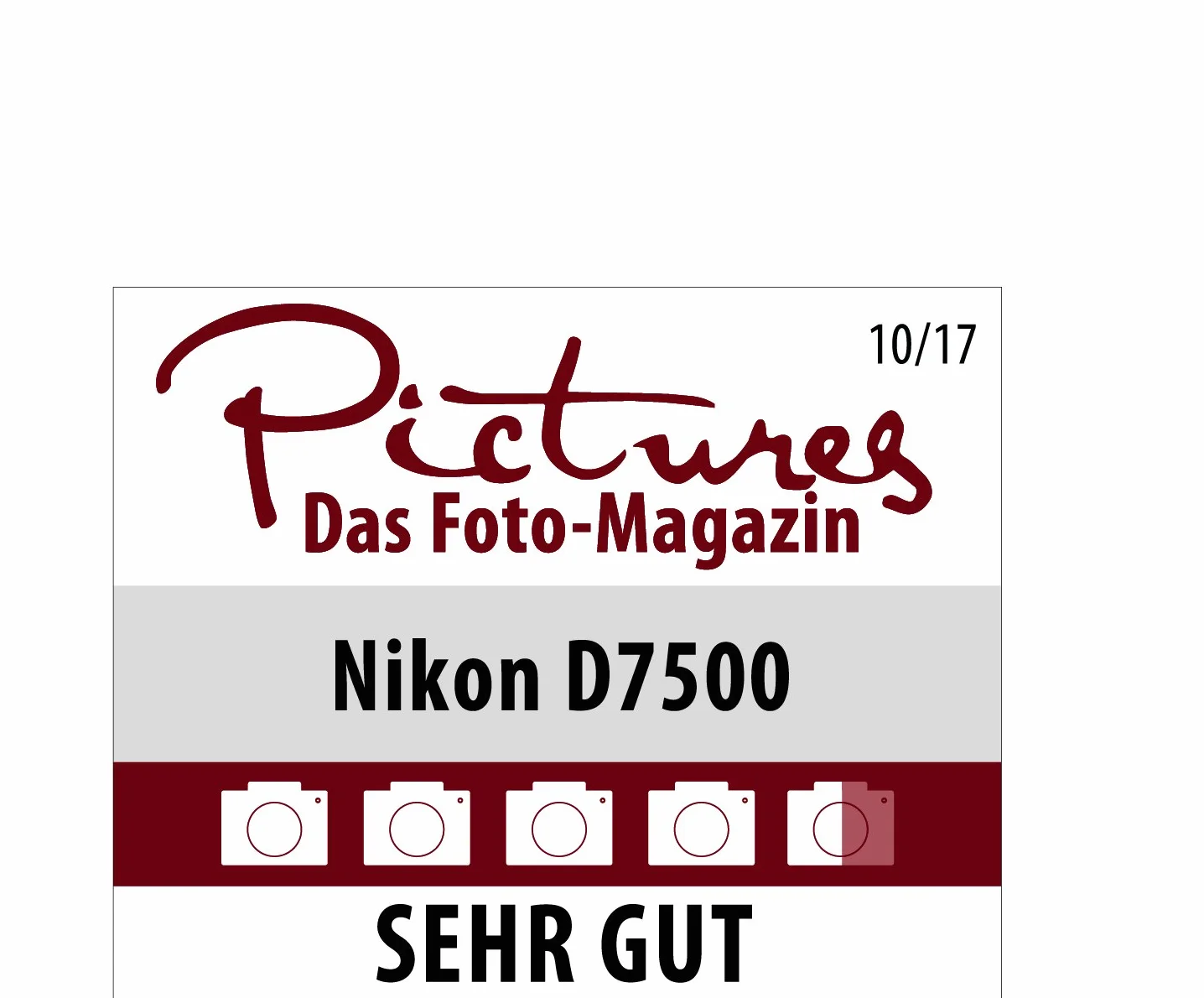 Nikon D7500 VBA510AE Aparat Cyfrowy, Czarny, 135 x 104 mm