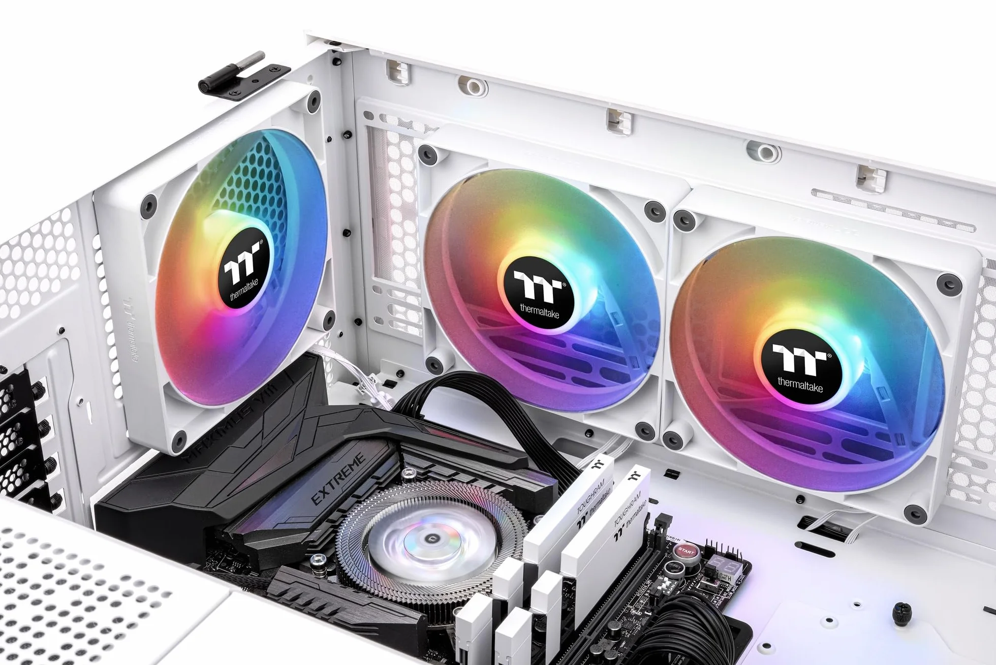 Thermaltake CT140 ARGB Sync PC Cooling Fan White | 2 Pack