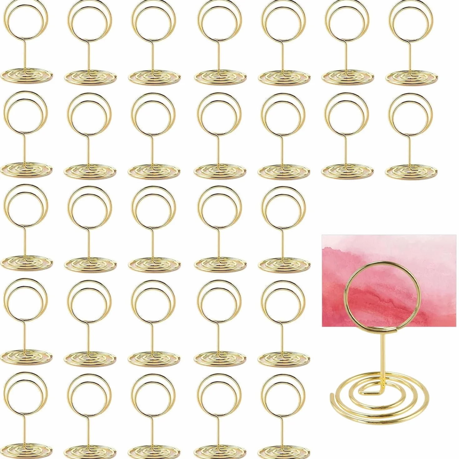 Supports de table dorés ronds lot de 30 pour mariages banquets fêtes