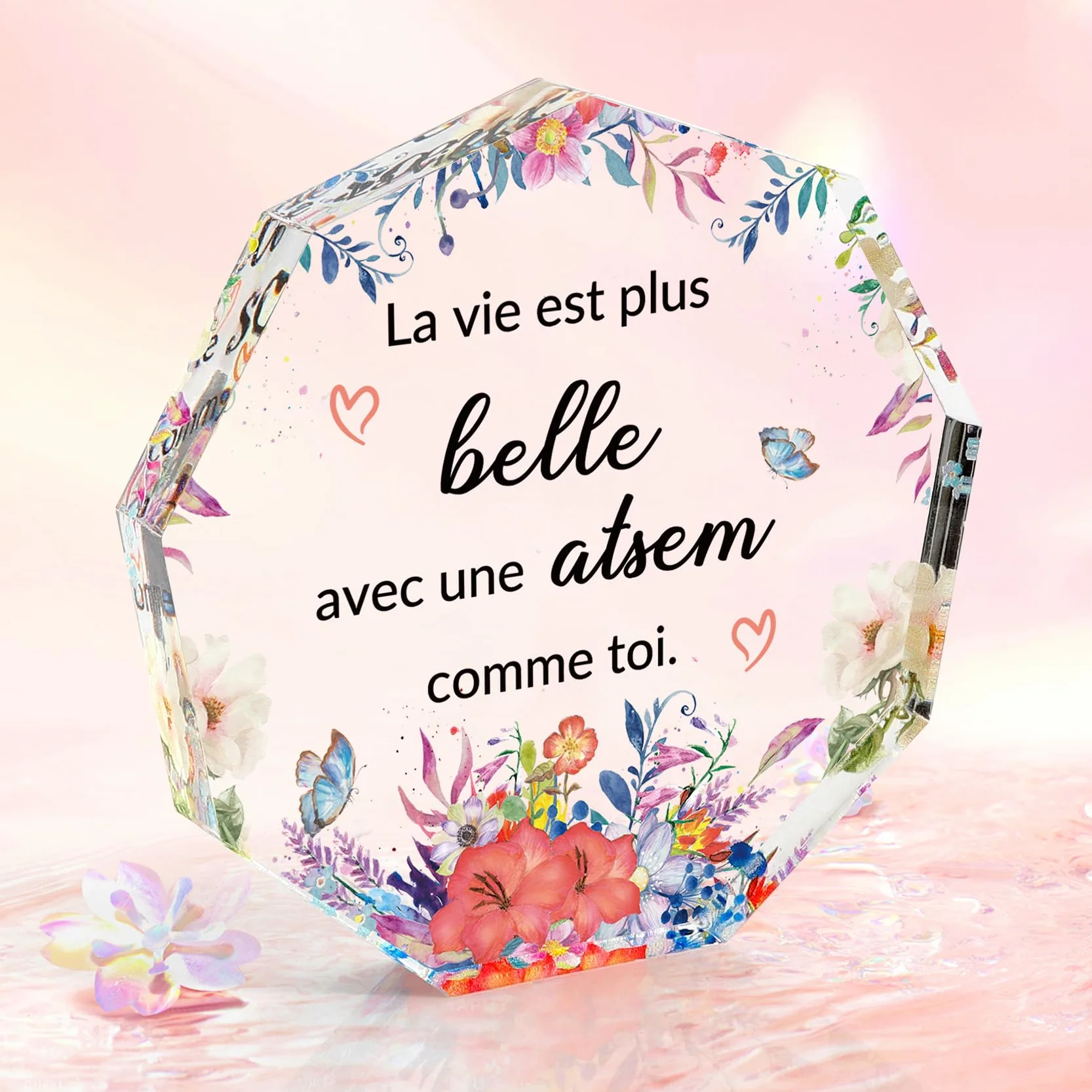 Cadeau Atsem Maternelle Fin d'Année Acryliques Idée Cadeau Atsem Aesh