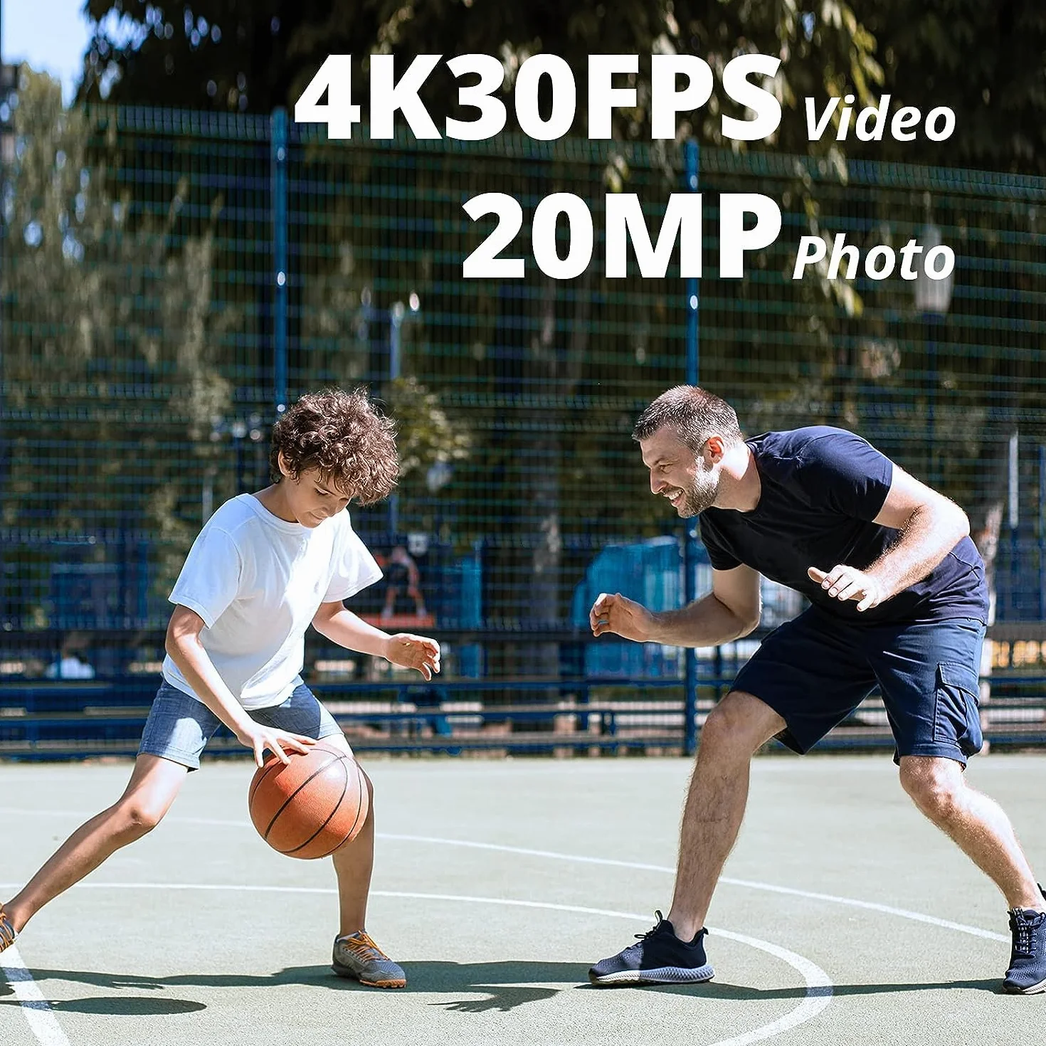AKASO Brave 4 Pro Action Cam 4K30FPS 20MP z kartą pamięci U3 o pojemności 40 m, ekran dotykowy Ultra HD, szeroki kąt widzenia 170°, stabilizacja EIS, zoom 5x, pilot zdalnego sterowania 2,4 G i 2