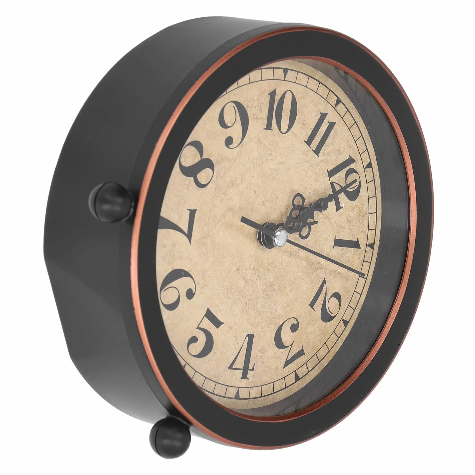 Réveil Analogique Vintage, Horloge de Bureau Rétro, Haute Précision, Design à la Mode, Tacked Silencieux