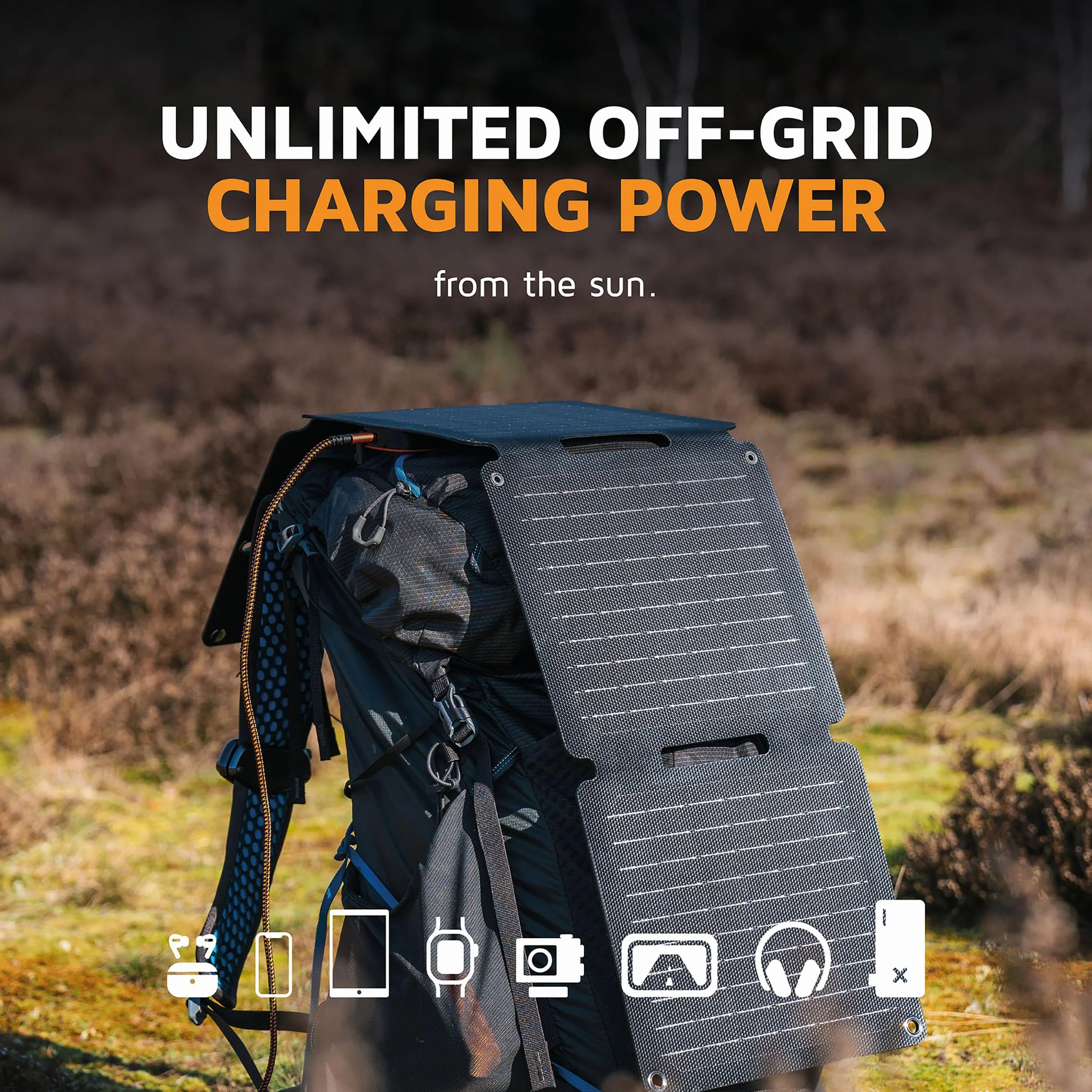 Xtorm SolarBooster Panel Słoneczny 28 W, Składany, Przenośny, Elastyczny, Monokrystaliczny EFTE, Do Użytku Na Zewnątrz, Zasilanie Słoneczne