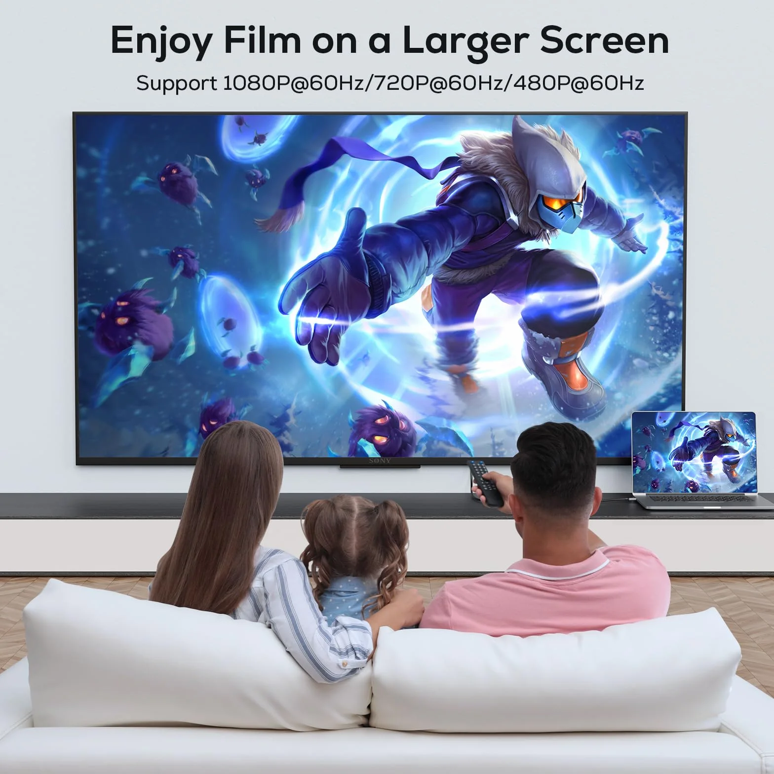 ABLEWE Adaptateur USB vers HDMI 1080p Full HD Video Audio Multi Moniteur Convertisseur pour PC HDTV Compatible Windows XP 10/8.1/8/7