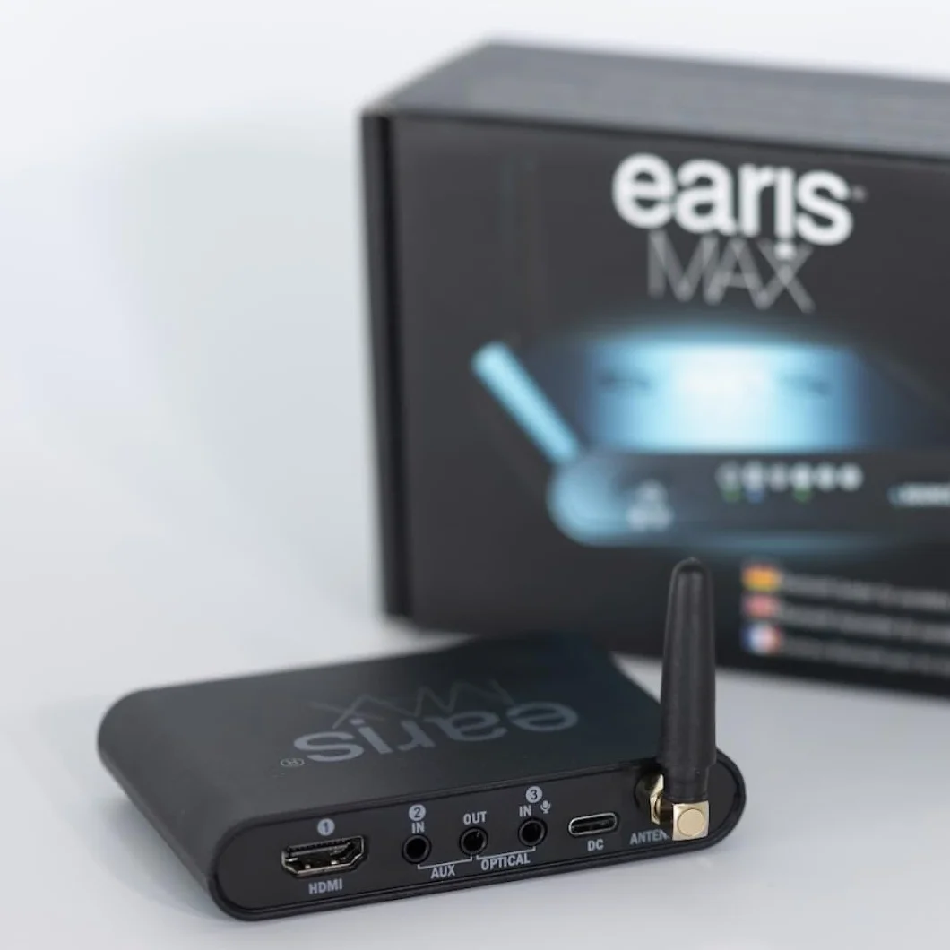 Humantechnik earisMAX Bluetooth 5.3 Auracast ™ nadajnik LE-Audio, LC3, Hires LDAC