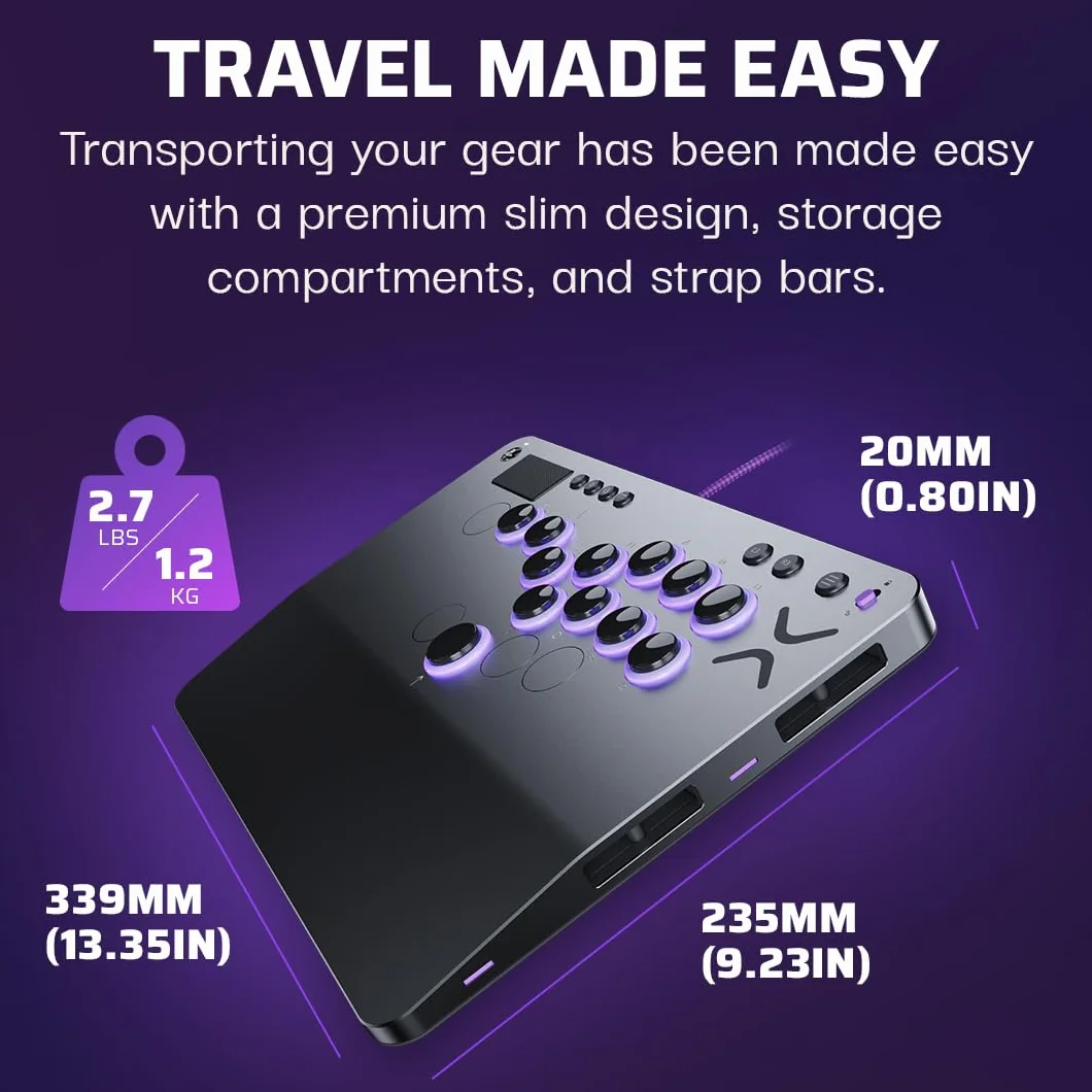 Turtle Beach Victrix Pro KO Fight Stick Gris Édition Officielle PS avec Boutons Cherry MX Speed Silver