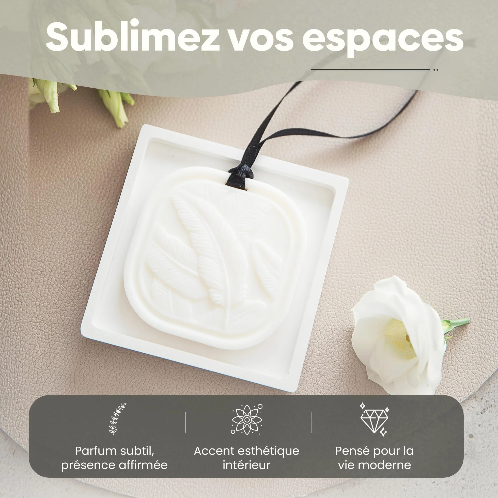 Bergamote Cachemire Sachet Cire Parfumée Solide Désodorisant Garde-Robe Durable Placard Tiroir Maison Cire Colza Naturelle 35 g