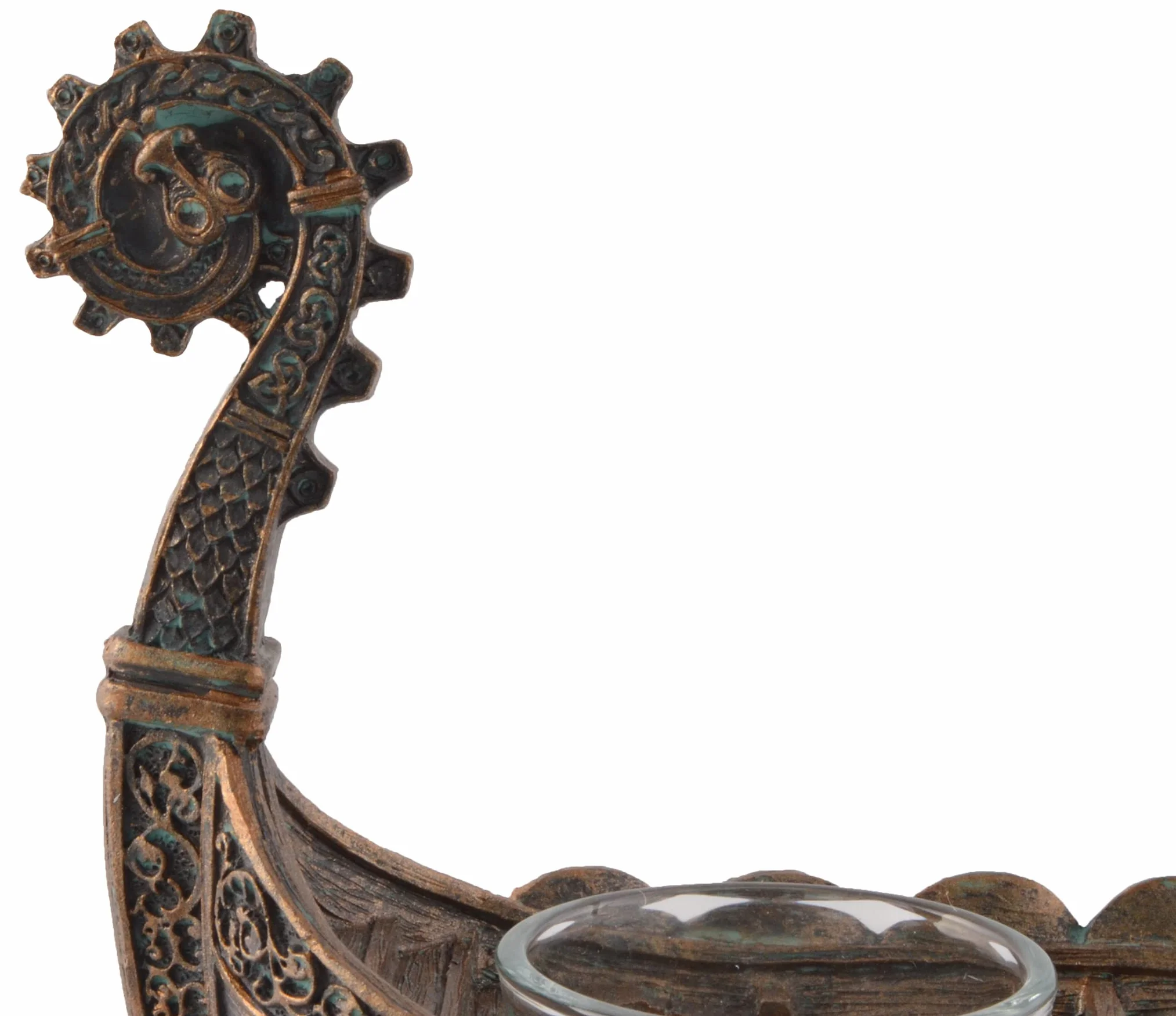 Drakar - Porte-bougies nordique (3 unités), design de bateau viking