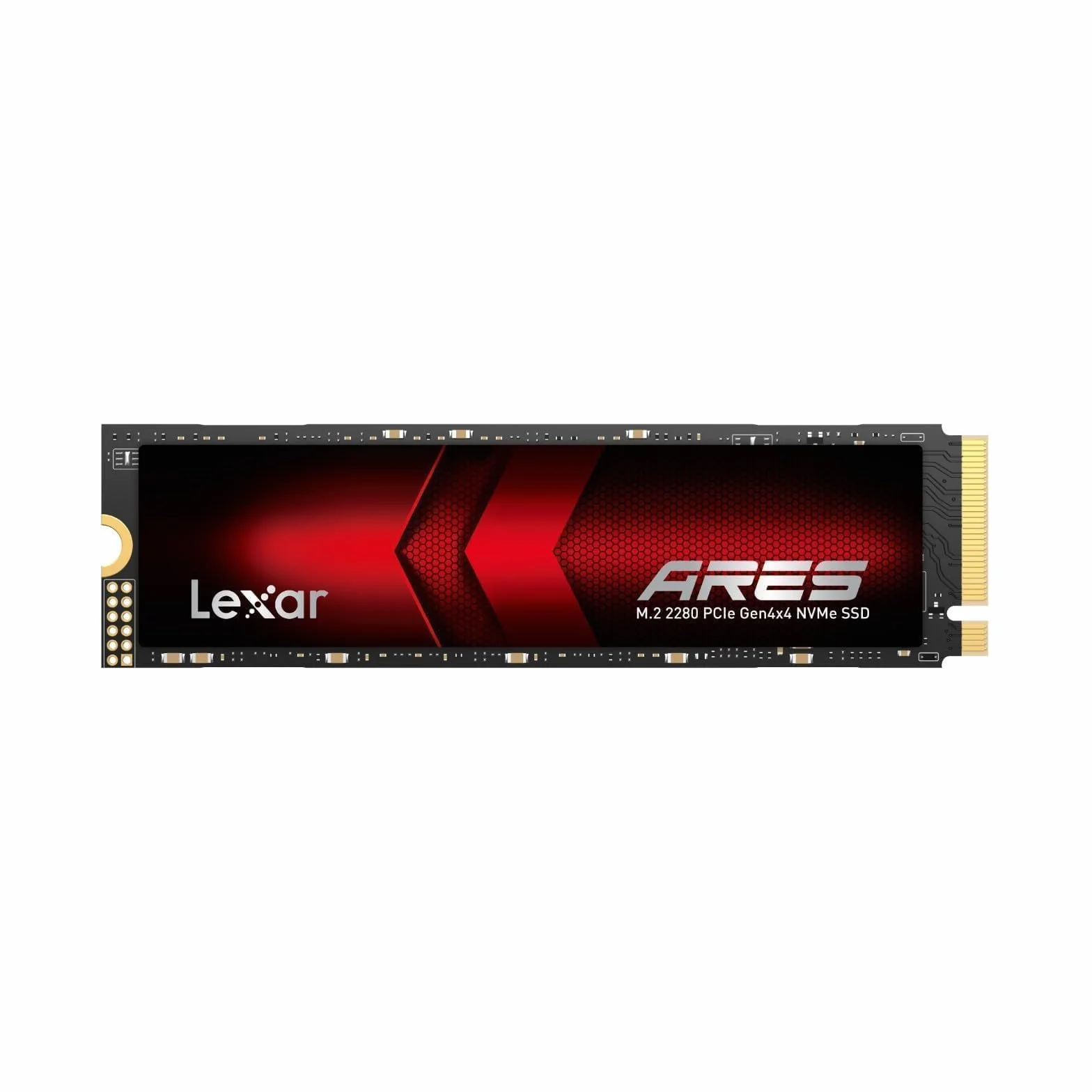 Lexar ARES 2 TB SSD, M.2 2280 PCIe Gen4x4 1.4 wewnętrzny dysk NVMe SSD, odczyt do 7400 MB/s i zapis 6500 MB/s, wewnętrzny dysk SSD do PS5, PC, laptopa, graczy, twórców, profesjonalistów