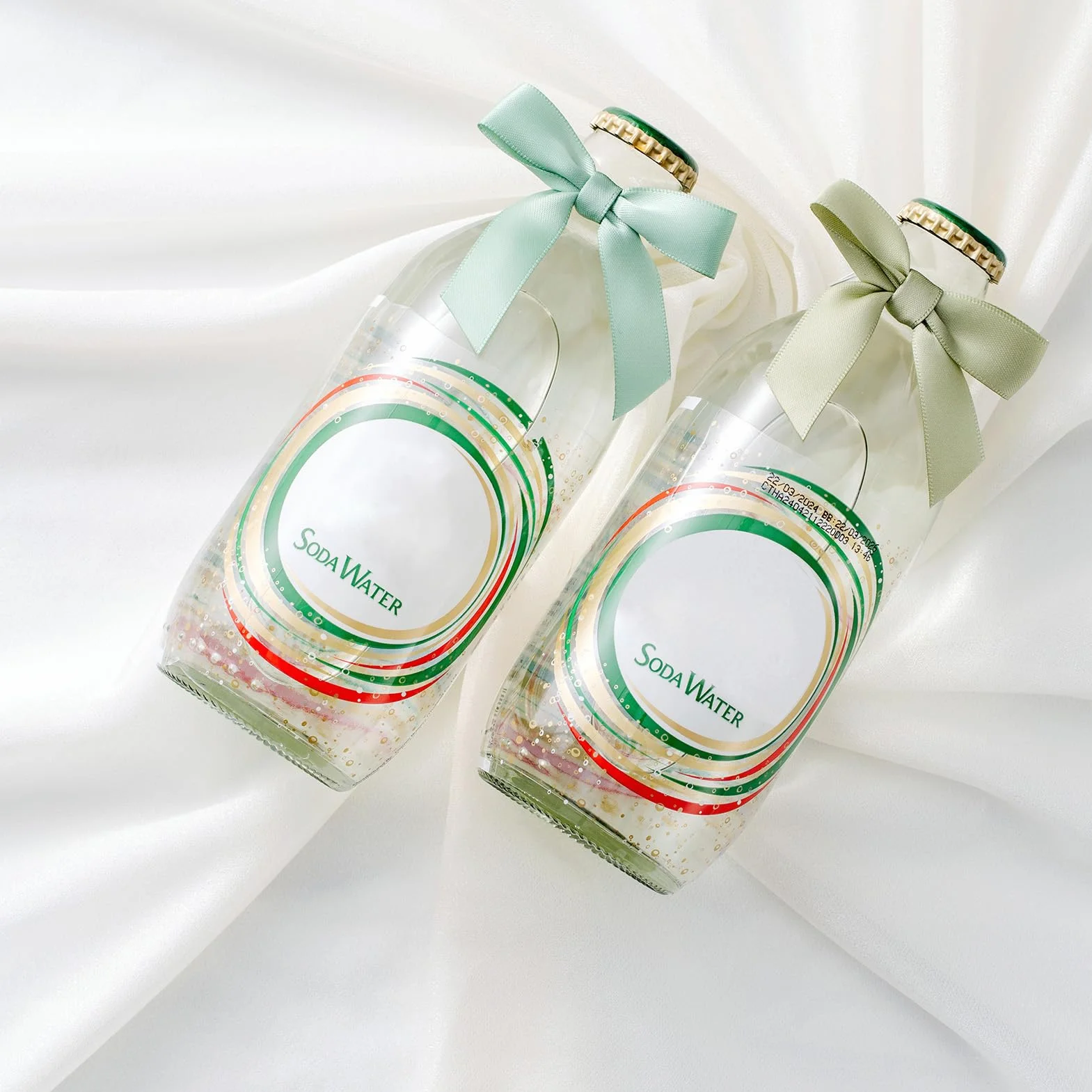 Lot de 50 nœuds pour Cadeaux Vert Sauge - Petits nœuds Décoration Noël Mariages