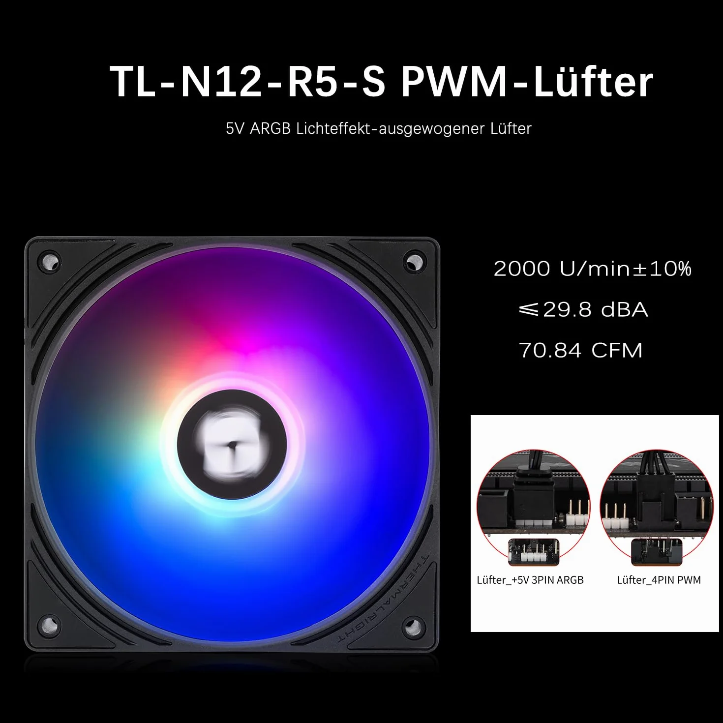 TR-Thermalright AQUA ELITE 360 V6 ARGB Black Liquid CPU Kühler, 360mm Aio Kühlung, 3 wentylatorów PWM-ARGB, dla AMD AM4/AM5, Intel LGA1851/1700/115x/1200 (Czarny)