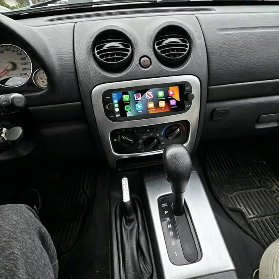 Radio samochodowe z systemem Android 14 do Jeep Liberty 2001-2007, ekran dotykowy 6,86" 2 DIN, radio samochodowe DAB Bluetooth z bezprzewodowym ekranem Carplay z systemem Android, kamera cofania WiFi