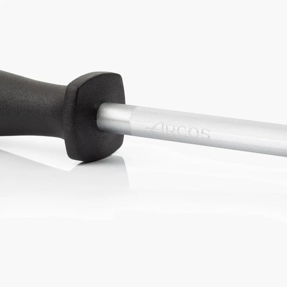 Arcos Aiguiseur Manuel de Couteaux - Acier Carbone et Diamant, 230mm, Noir, Compatible Droitiers et Gauchers
