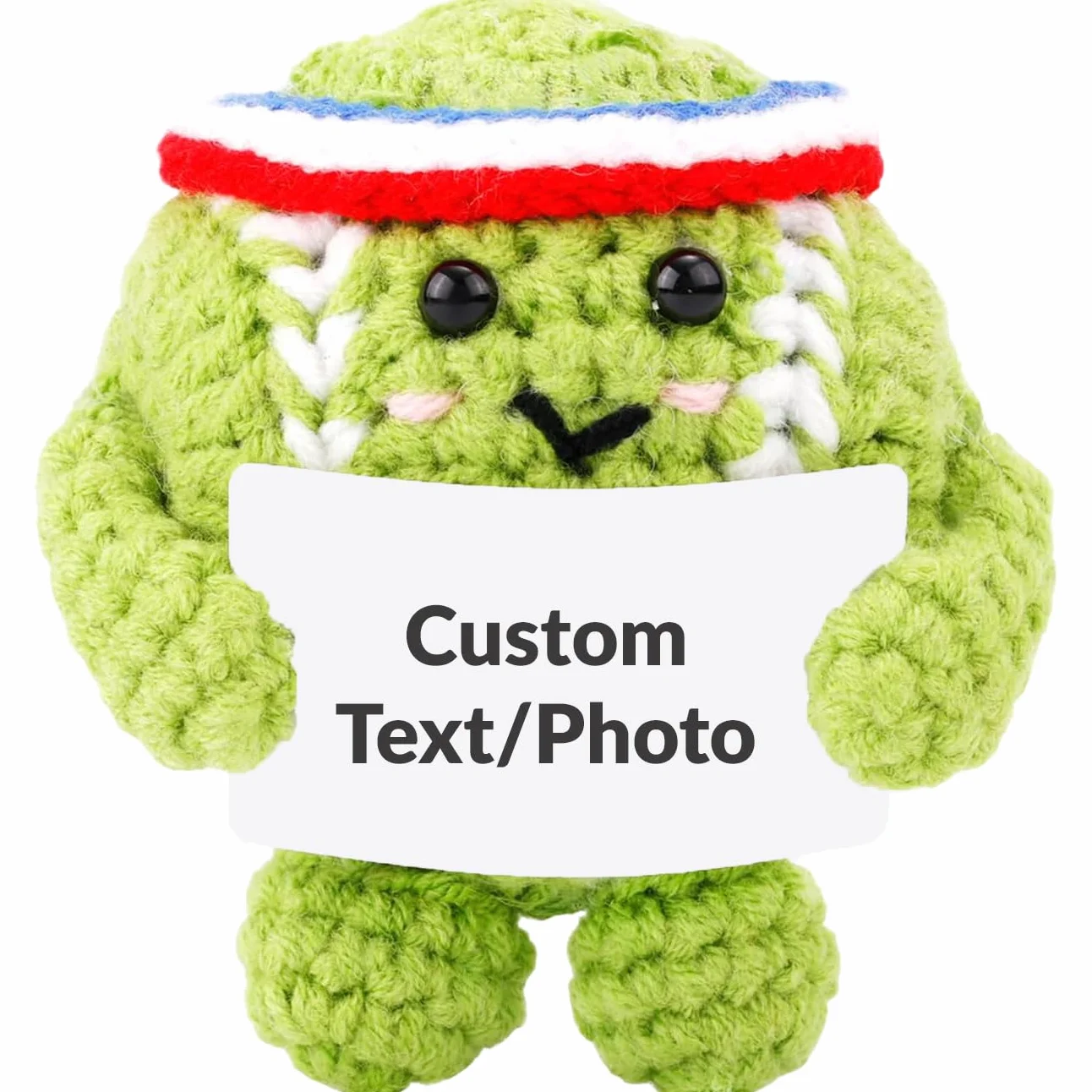 Figurine Amigurumi balle de tennis personnalisée, décoration sportive collectionnable joueur fan