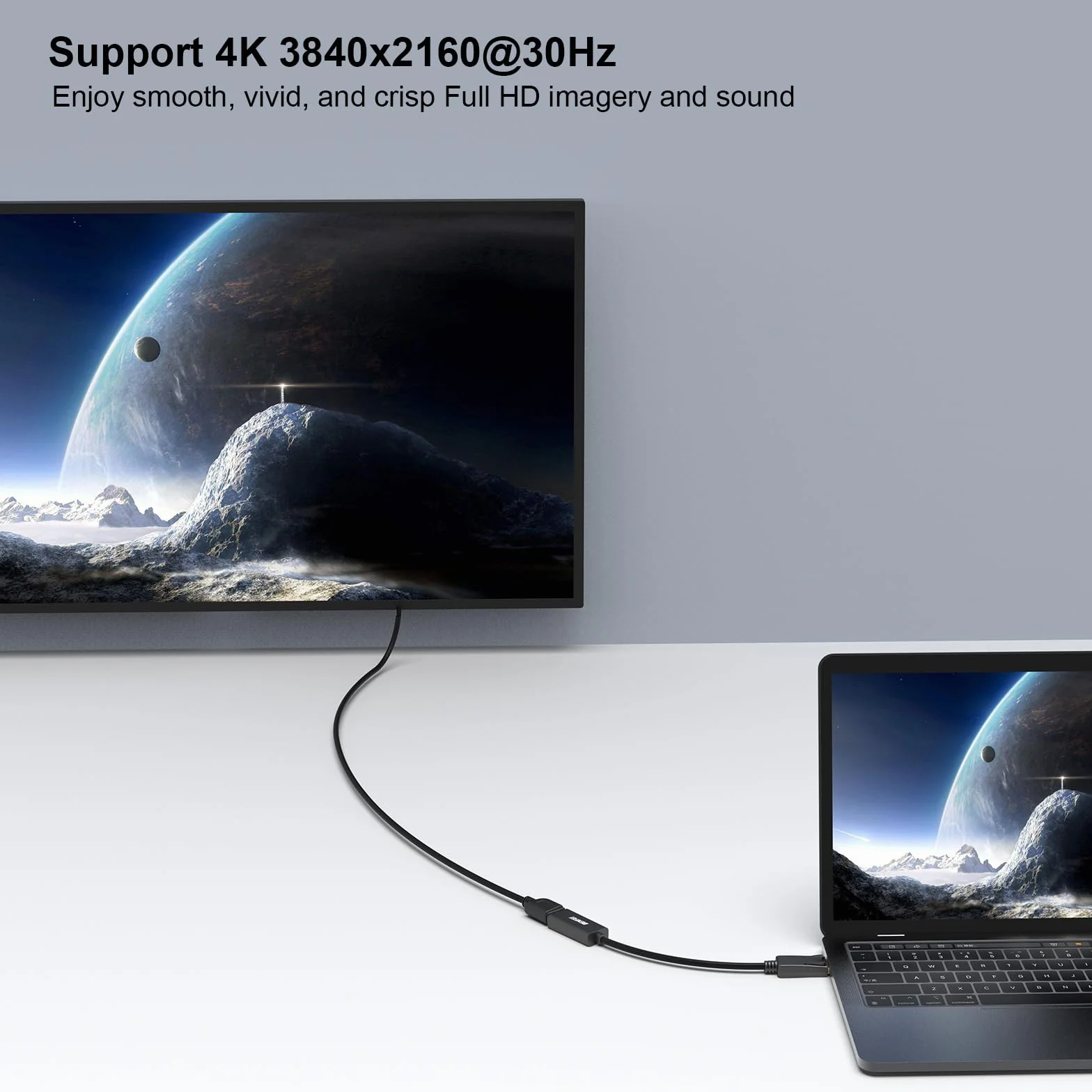Benfei Displayport Hdmi 000095black Adapter, Czarny, 15 cm
